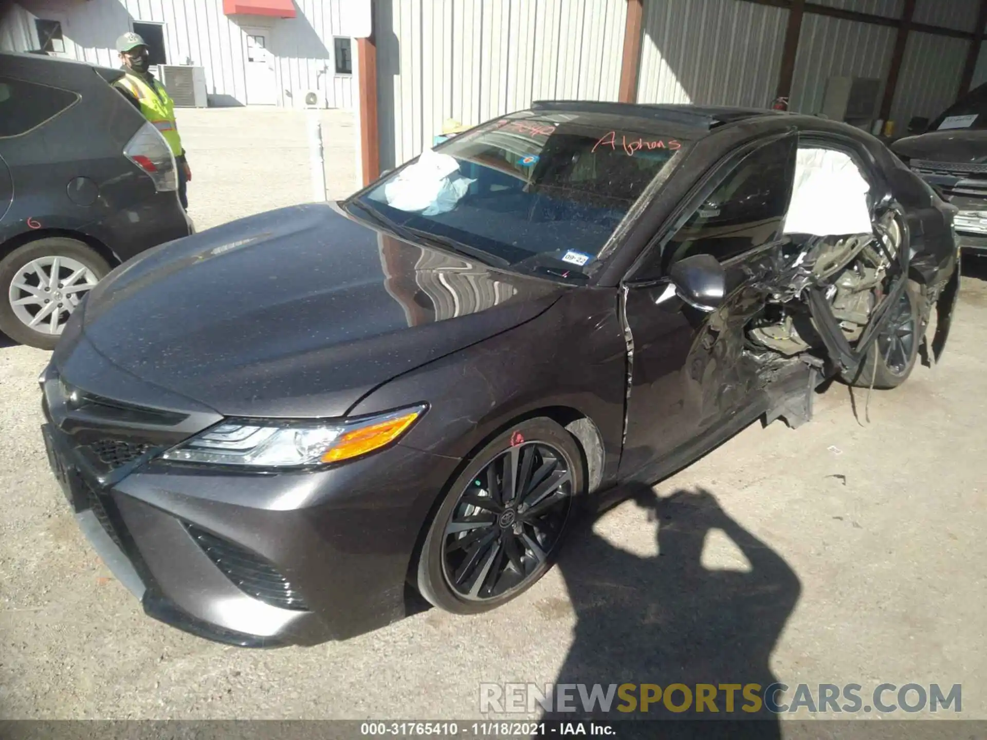 2 Photograph of a damaged car 4T1K61AKXLU963817 TOYOTA CAMRY 2020