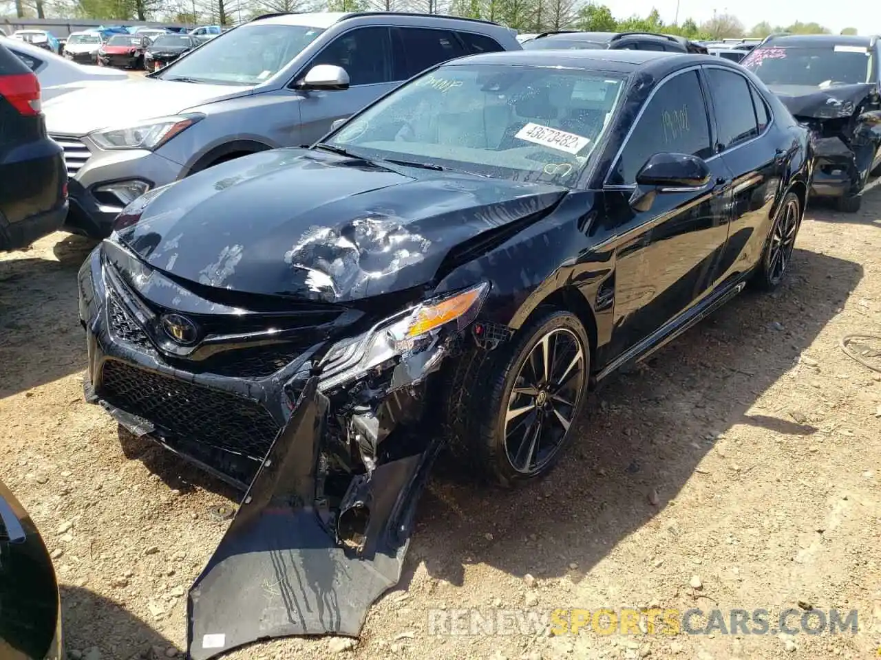 2 Photograph of a damaged car 4T1K61AKXLU981587 TOYOTA CAMRY 2020