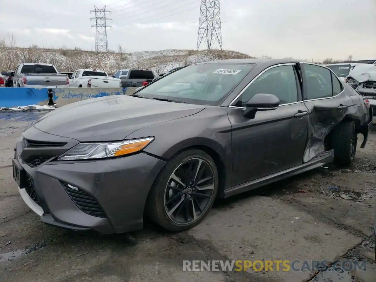 1 Photograph of a damaged car 4T1K61BK1LU011738 TOYOTA CAMRY 2020