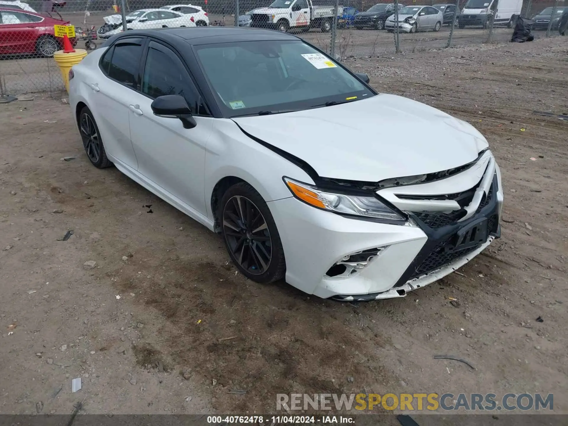 1 Photograph of a damaged car 4T1KZ1AK4LU039168 TOYOTA CAMRY 2020