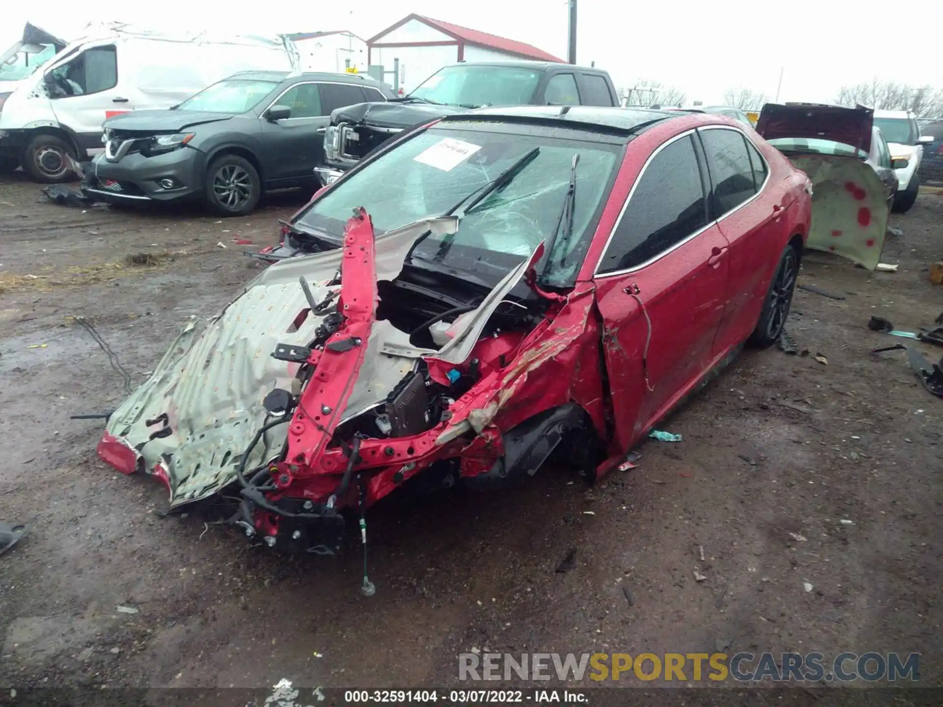 2 Photograph of a damaged car 4T1KZ1AK4LU046444 TOYOTA CAMRY 2020