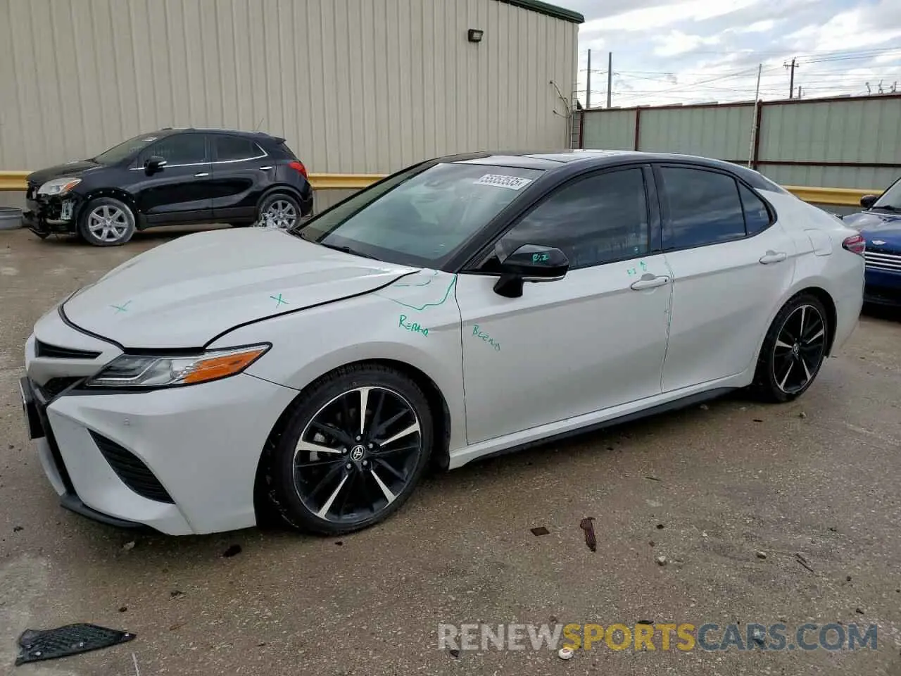 1 Photograph of a damaged car 4T1KZ1AK5LU042211 TOYOTA CAMRY 2020