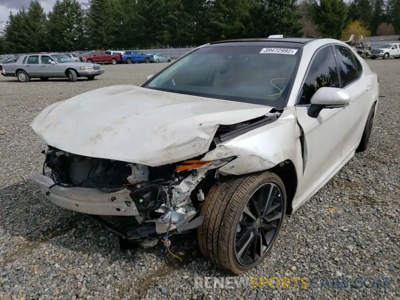 2 Photograph of a damaged car 4T1KZ1AK6LU042749 TOYOTA CAMRY 2020