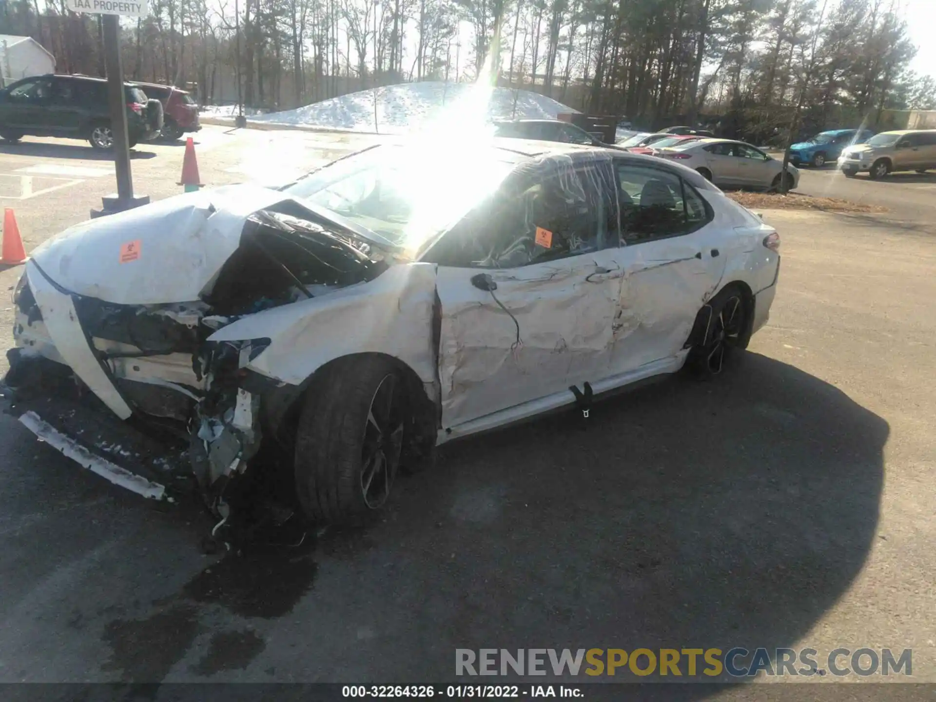 2 Photograph of a damaged car 4T1KZ1AK6LU043934 TOYOTA CAMRY 2020