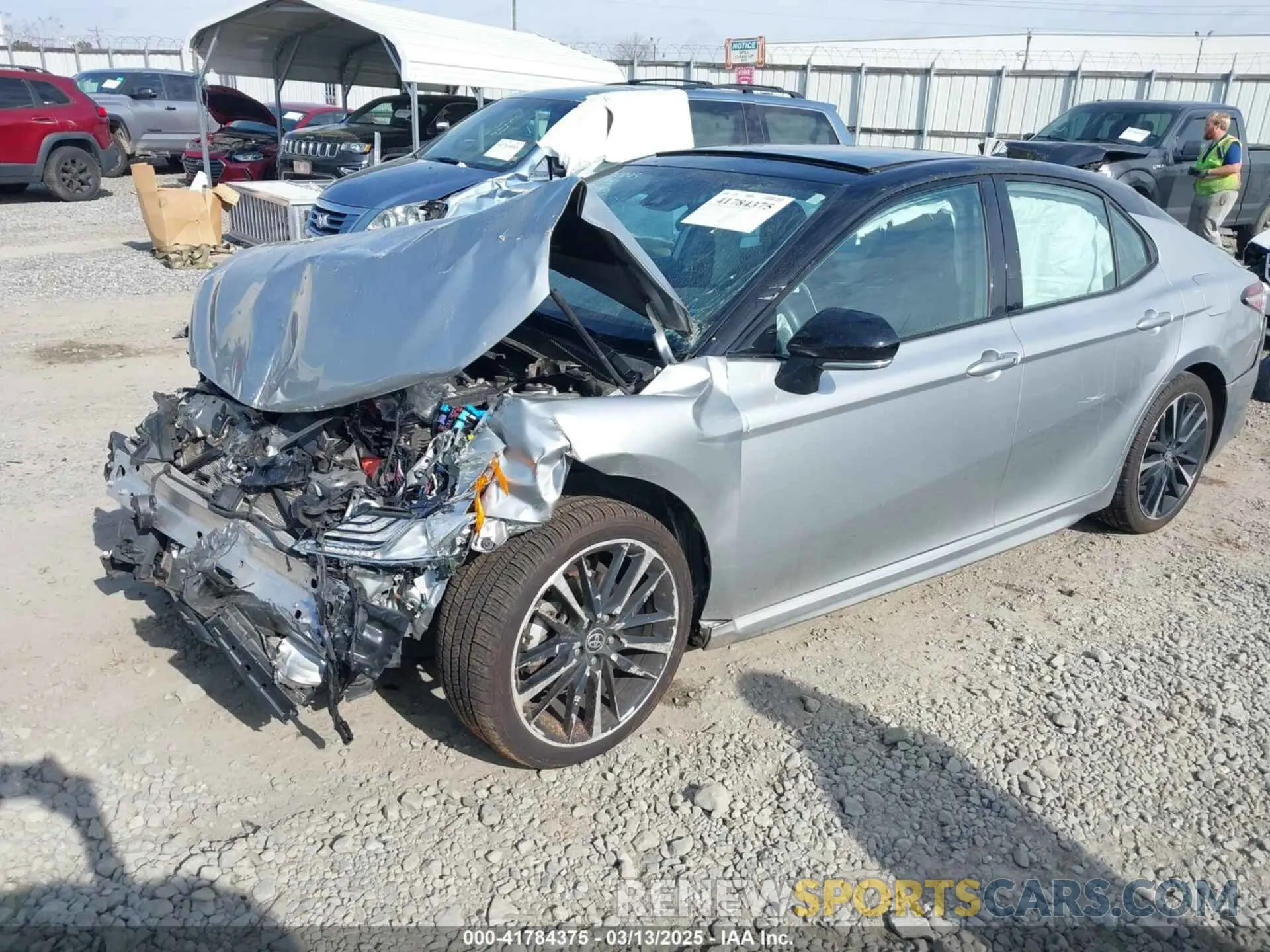 2 Photograph of a damaged car 4T1KZ1AK7LU044977 TOYOTA CAMRY 2020