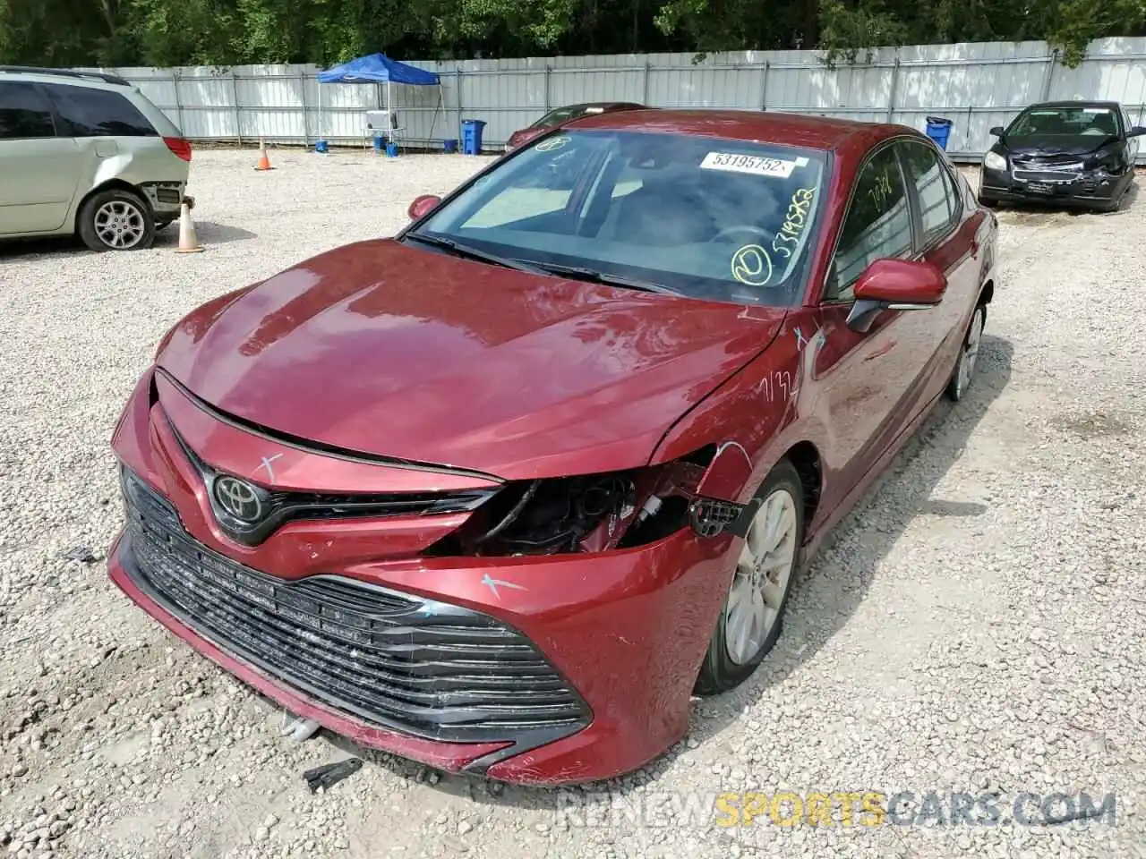 2 Photograph of a damaged car 4T1L11AK4LU888969 TOYOTA CAMRY 2020