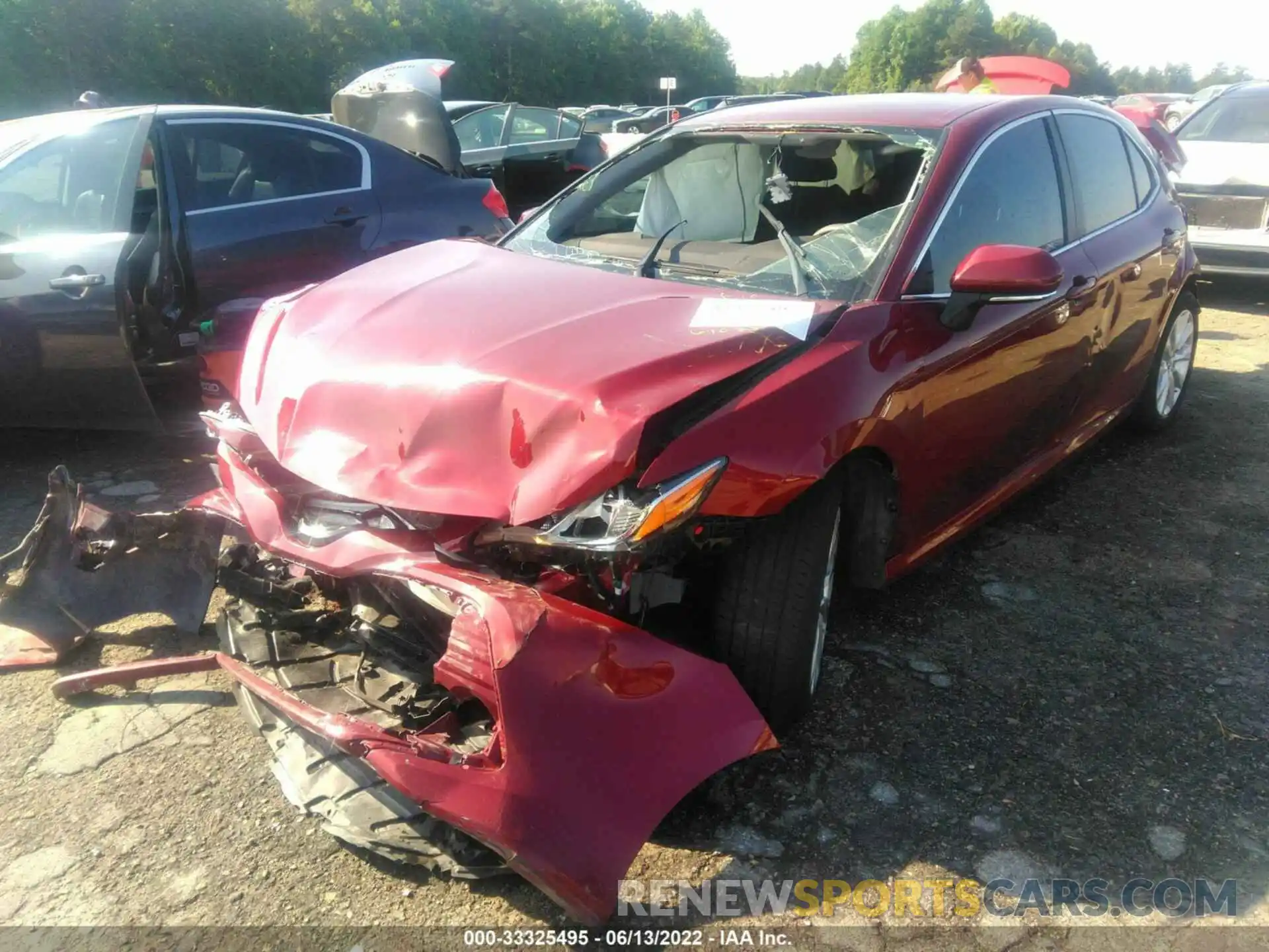 2 Photograph of a damaged car 4T1L11AK6LU308590 TOYOTA CAMRY 2020