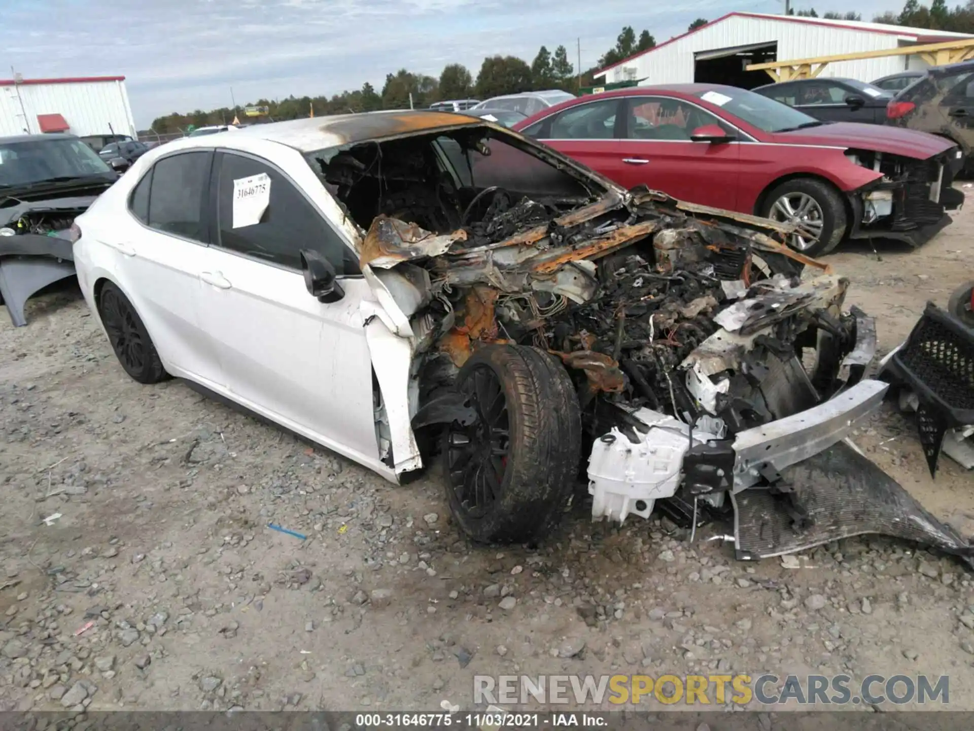 1 Photograph of a damaged car 4T1M11AKXLU394829 TOYOTA CAMRY 2020