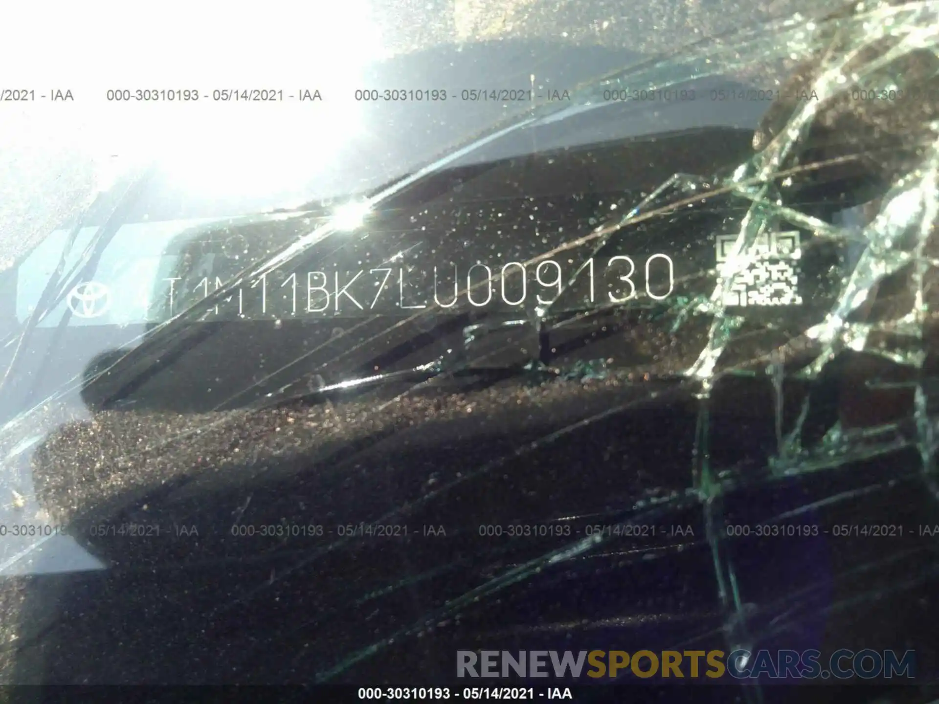 9 Photograph of a damaged car 4T1M11BK7LU009130 TOYOTA CAMRY 2020