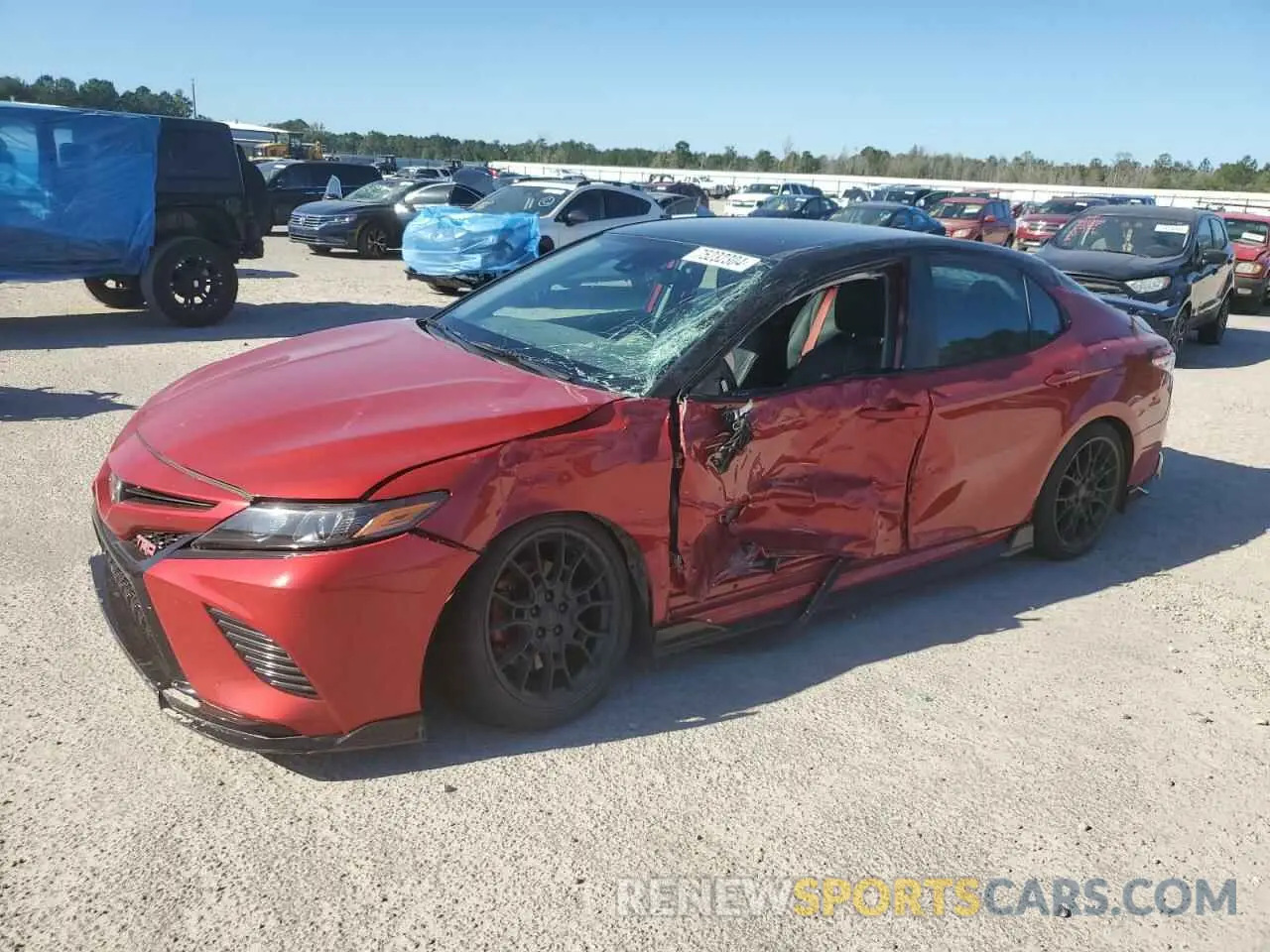 1 Photograph of a damaged car 4T1NZ1AK0LU037186 TOYOTA CAMRY 2020