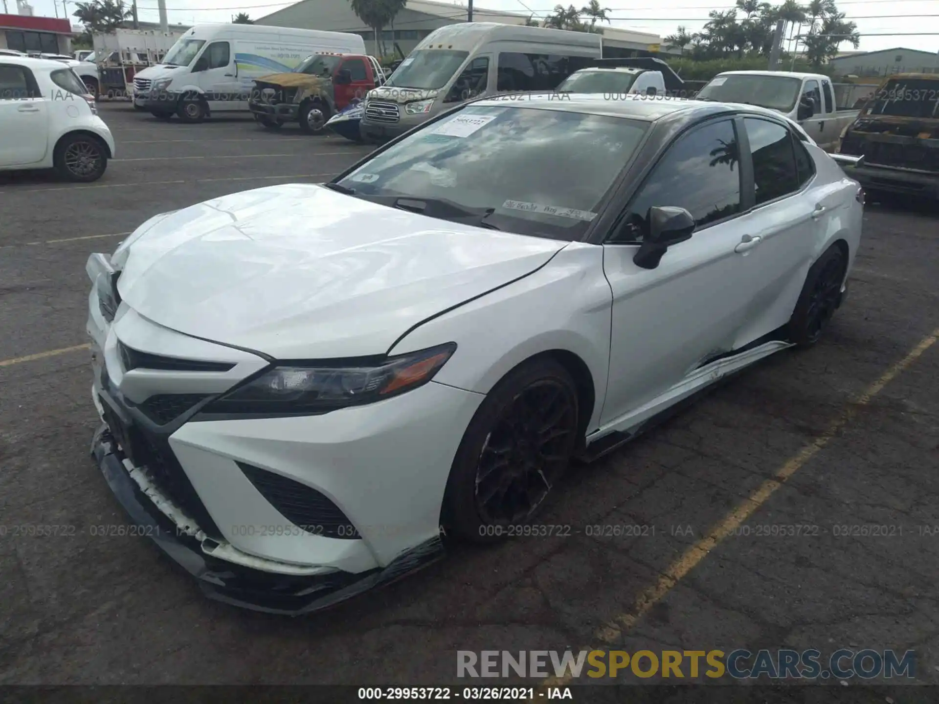 2 Photograph of a damaged car 4T1NZ1AK0LU037866 TOYOTA CAMRY 2020