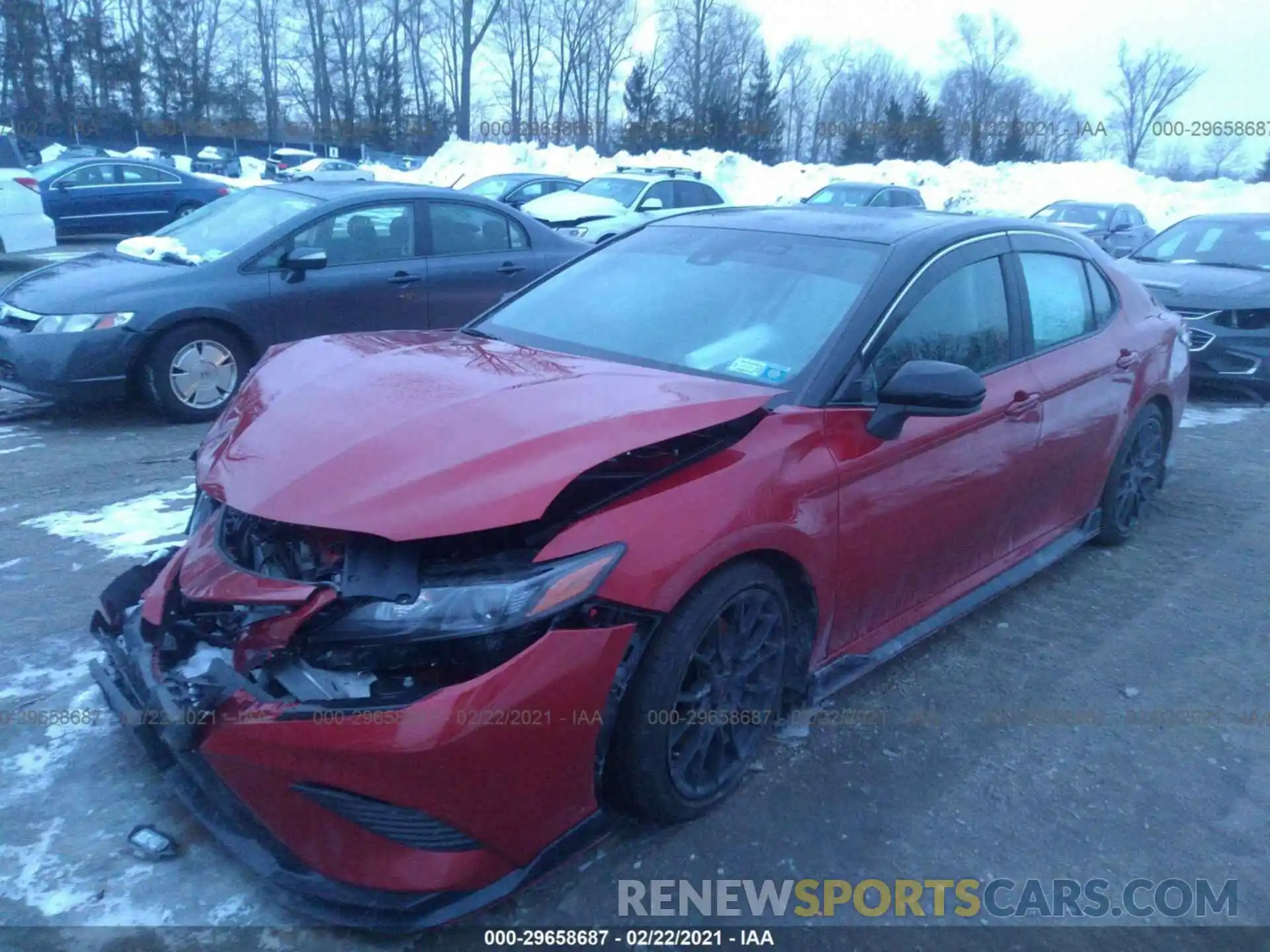 2 Photograph of a damaged car 4T1NZ1AK1LU043157 TOYOTA CAMRY 2020