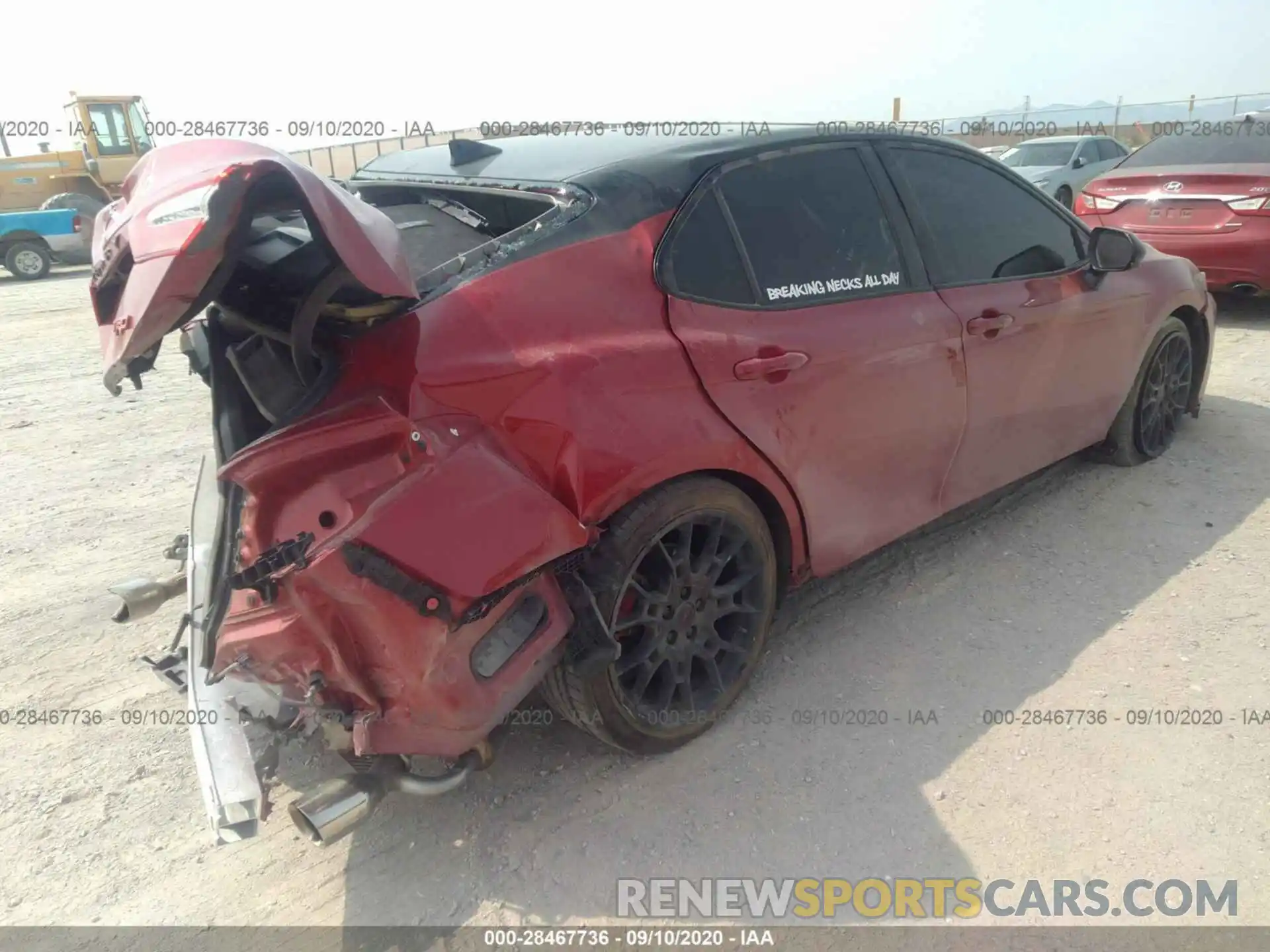 4 Photograph of a damaged car 4T1NZ1AK7LU040280 TOYOTA CAMRY 2020