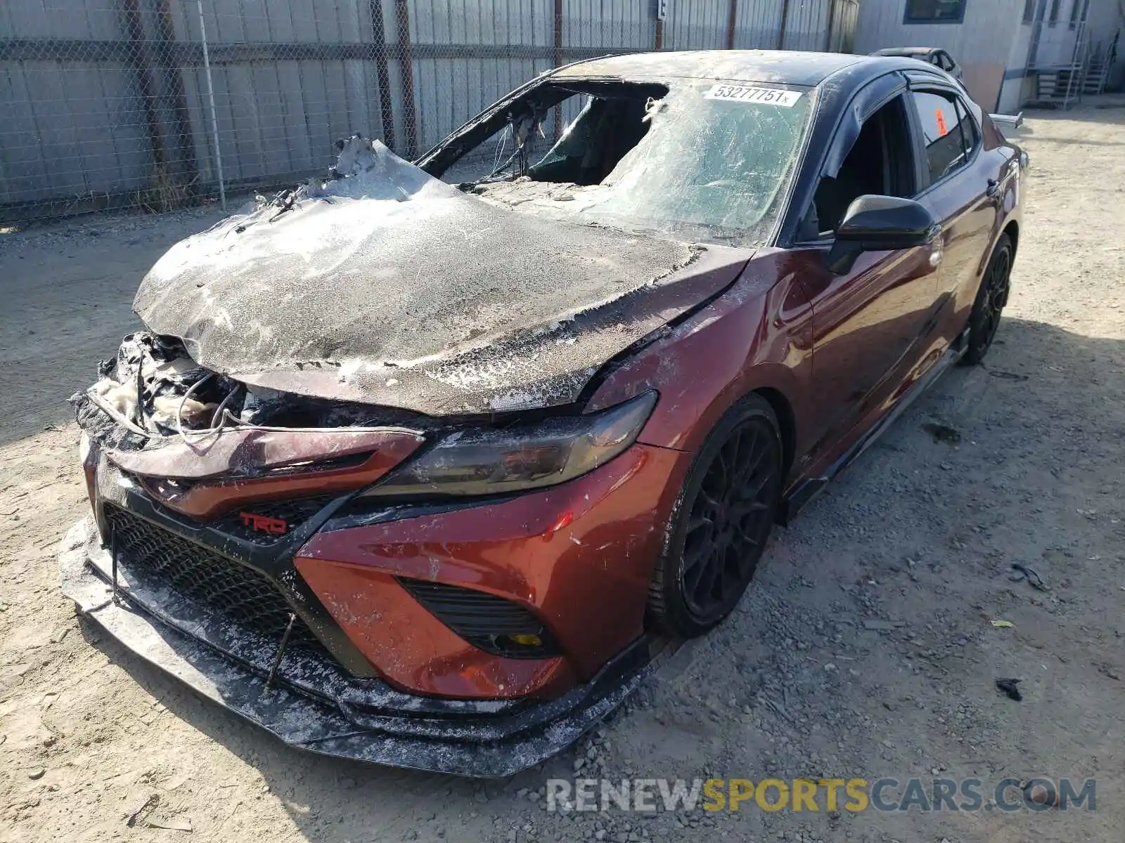 2 Photograph of a damaged car 4T1NZ1AK7LU042160 TOYOTA CAMRY 2020