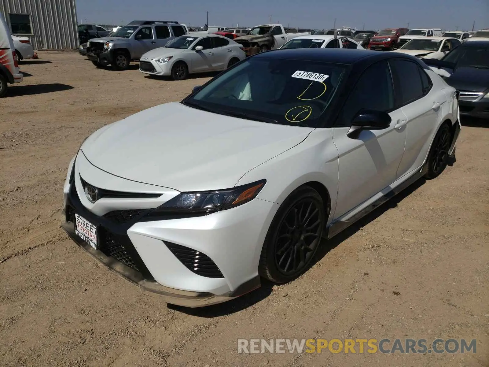 2 Photograph of a damaged car 4T1NZ1AK9LU044038 TOYOTA CAMRY 2020