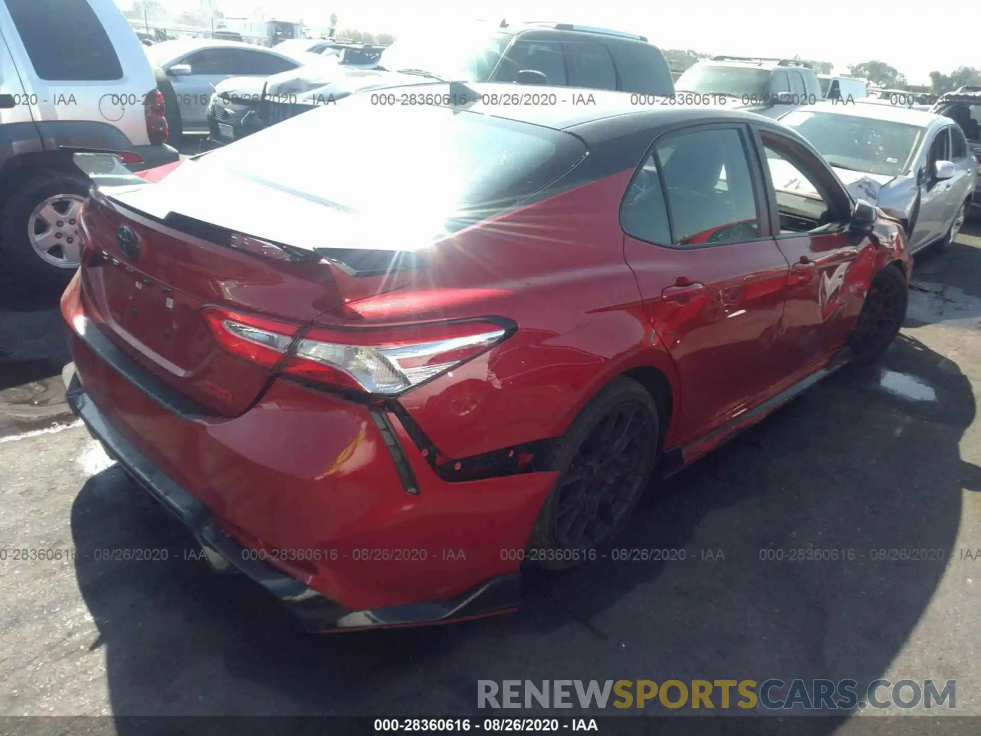 4 Photograph of a damaged car 4T1NZ1AKXLU033694 TOYOTA CAMRY 2020