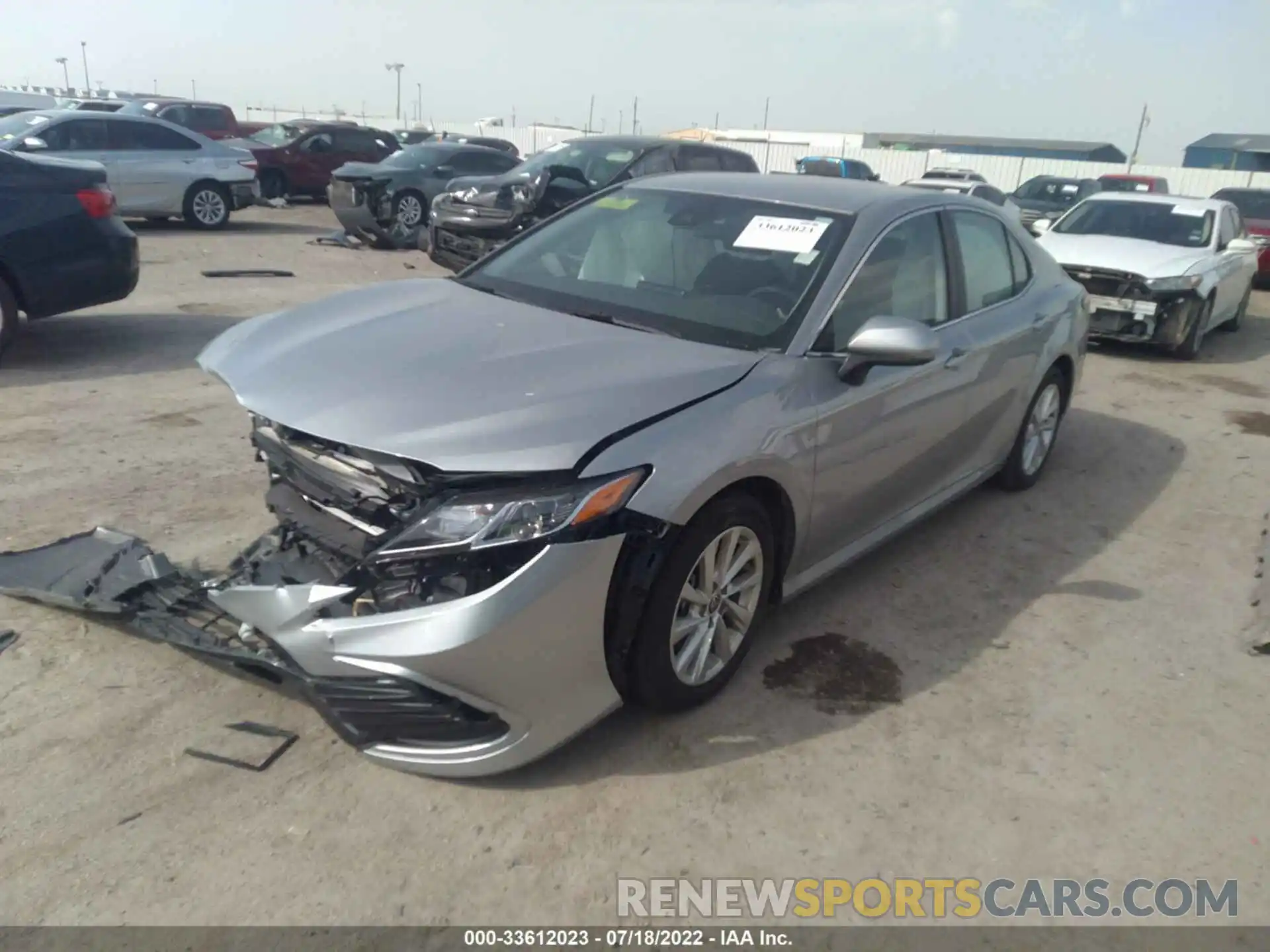 2 Photograph of a damaged car 4T1C11AK0MU432520 TOYOTA CAMRY 2021