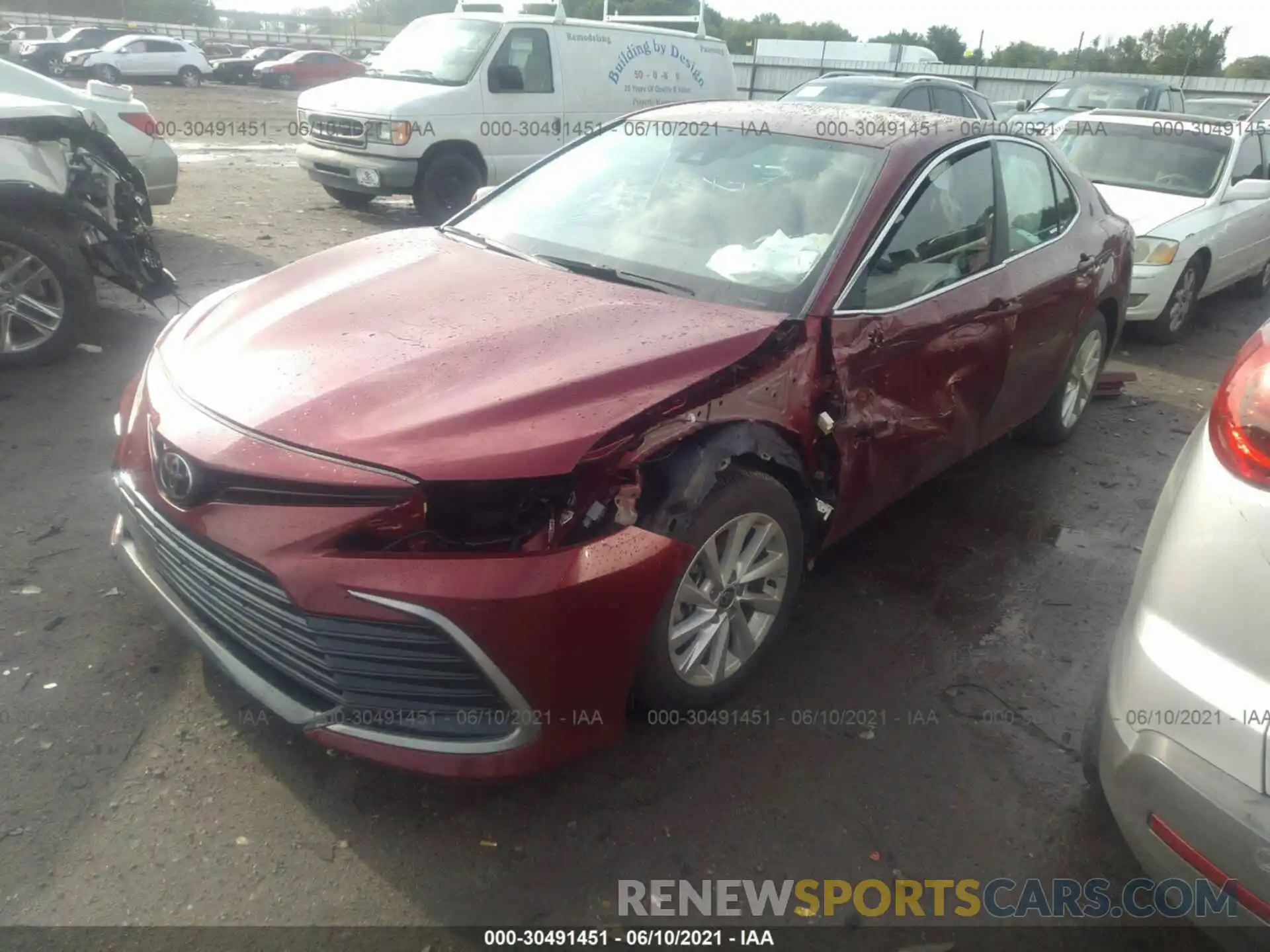 2 Photograph of a damaged car 4T1C11AK1MU425835 TOYOTA CAMRY 2021