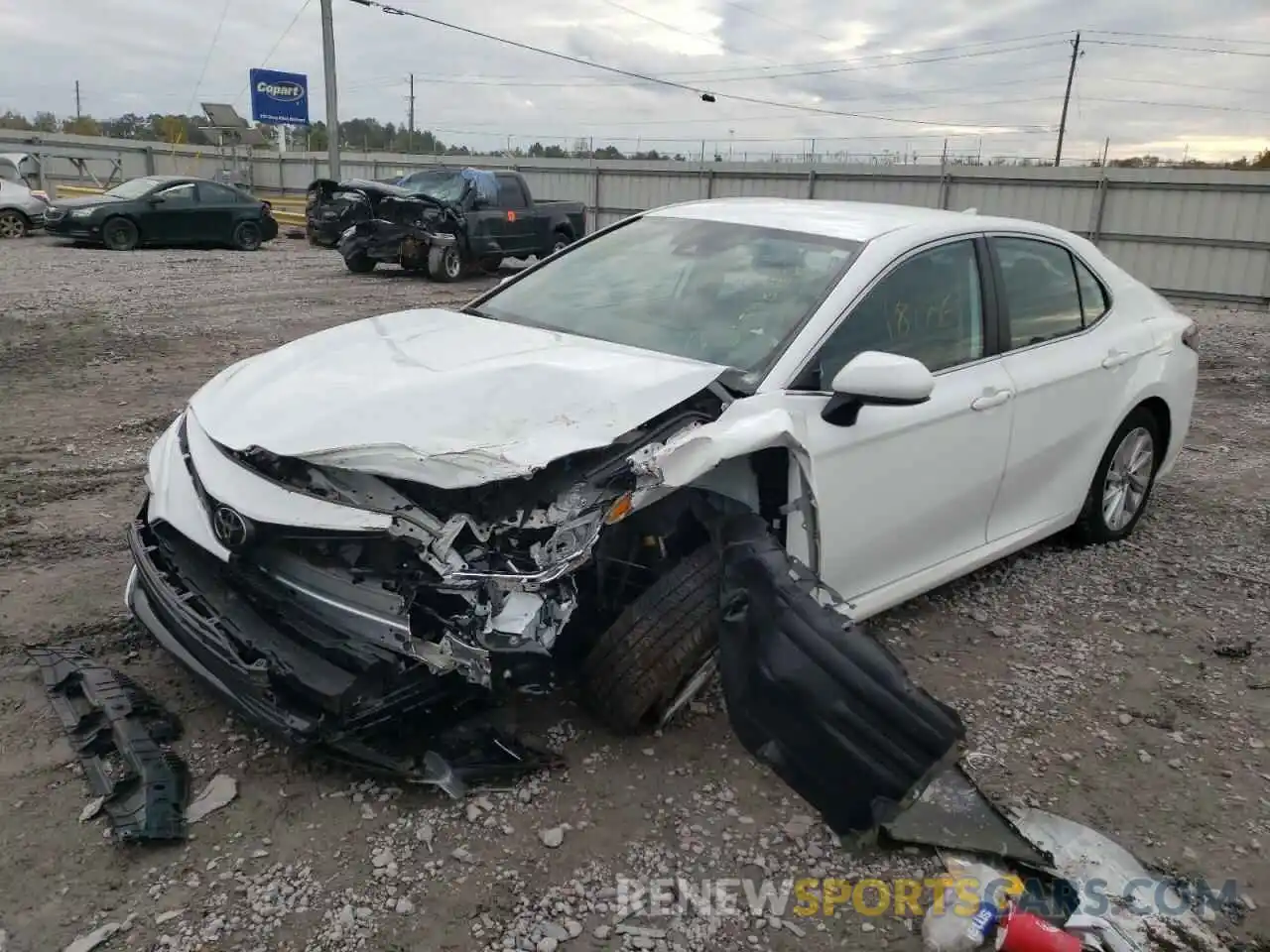 2 Photograph of a damaged car 4T1C11AK1MU449701 TOYOTA CAMRY 2021