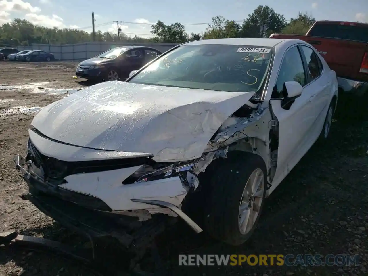 2 Photograph of a damaged car 4T1C11AK2MU454910 TOYOTA CAMRY 2021