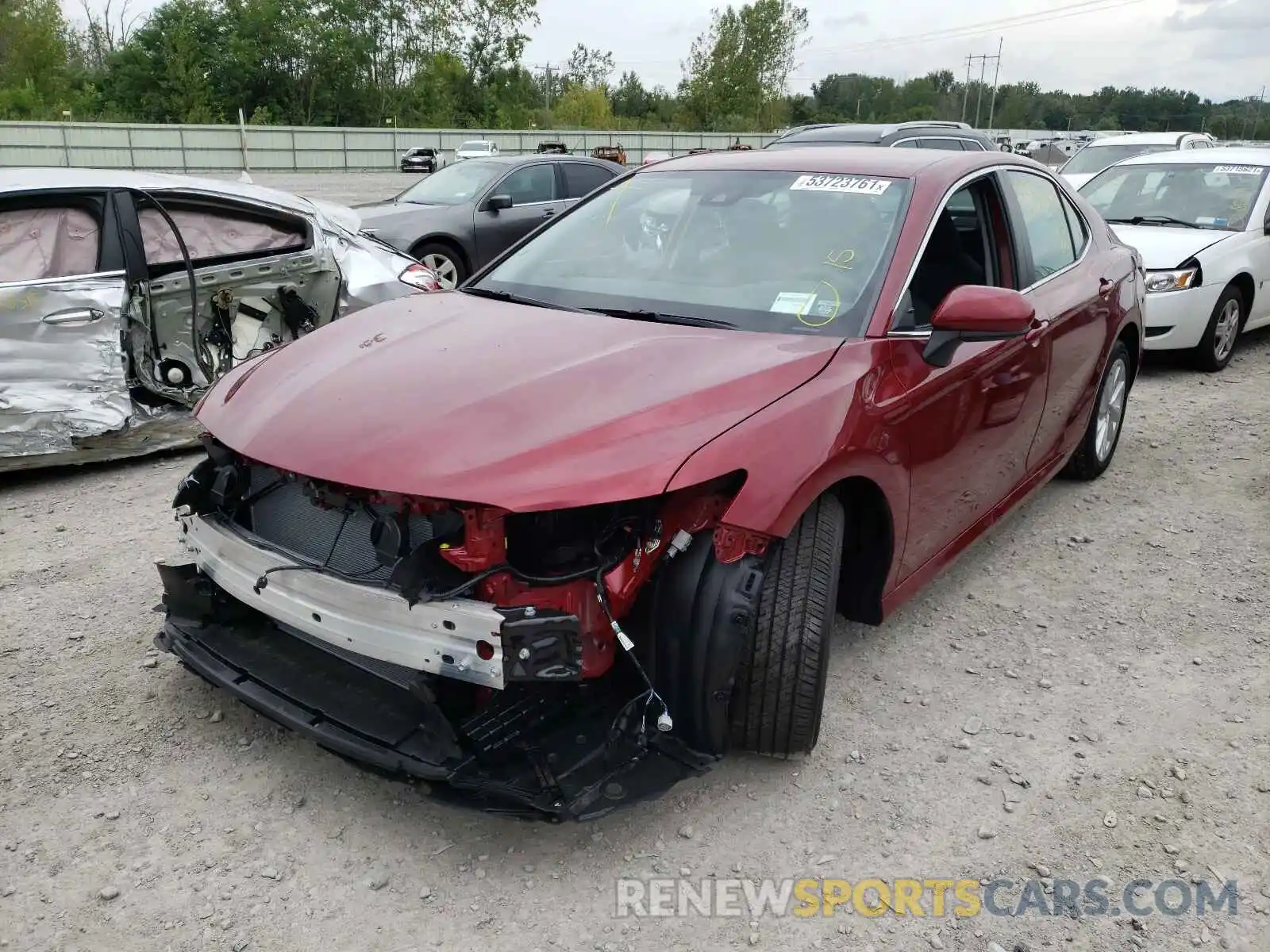 2 Photograph of a damaged car 4T1C11AK2MU481802 TOYOTA CAMRY 2021