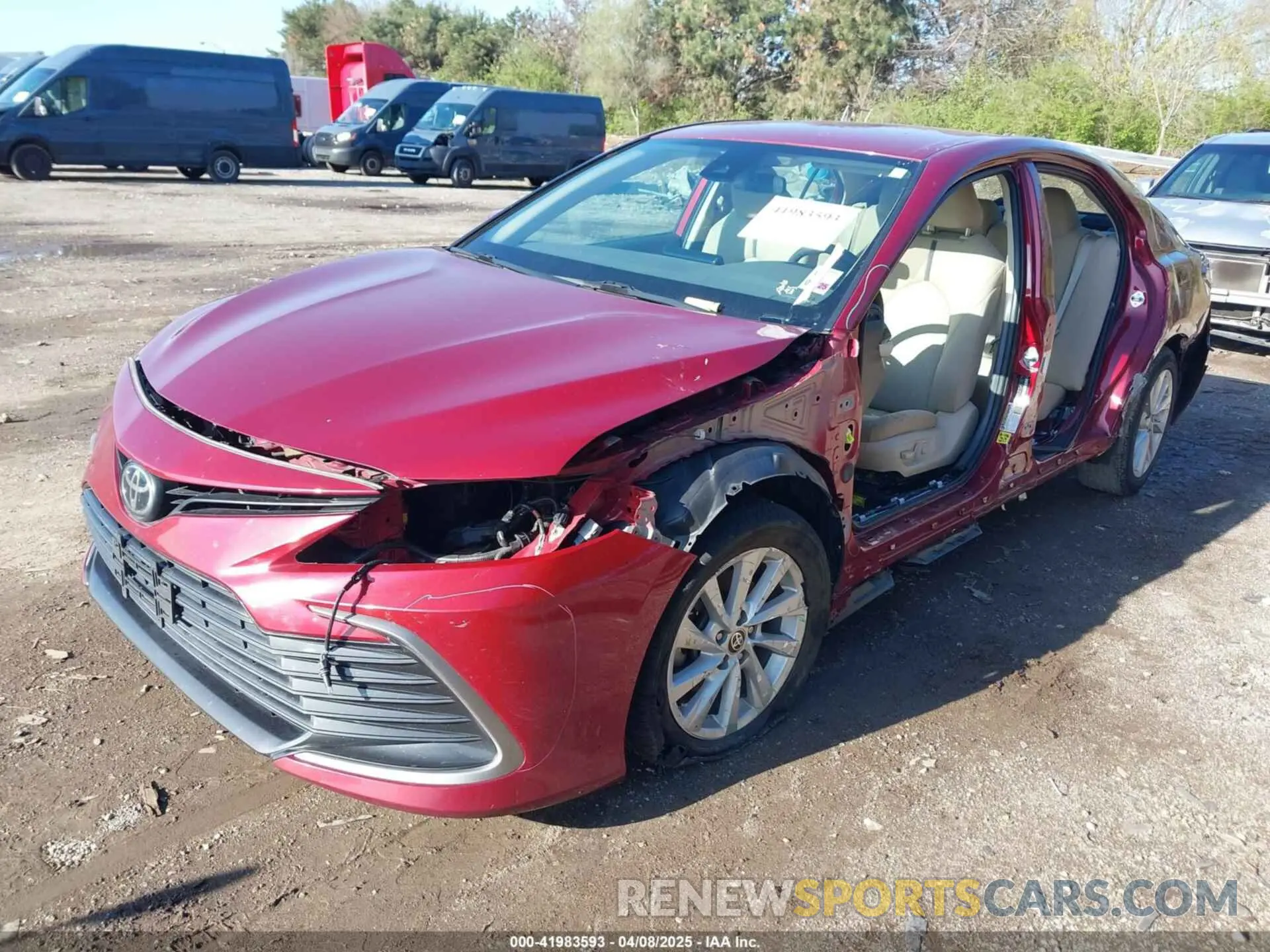 2 Photograph of a damaged car 4T1C11AK3MU443057 TOYOTA CAMRY 2021