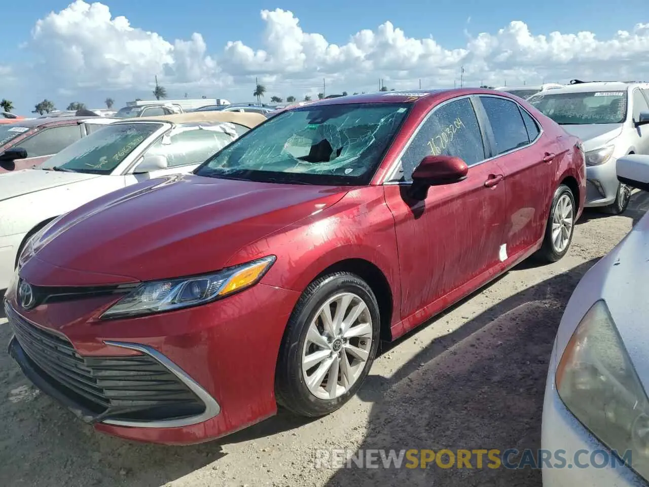 1 Photograph of a damaged car 4T1C11AK3MU457783 TOYOTA CAMRY 2021
