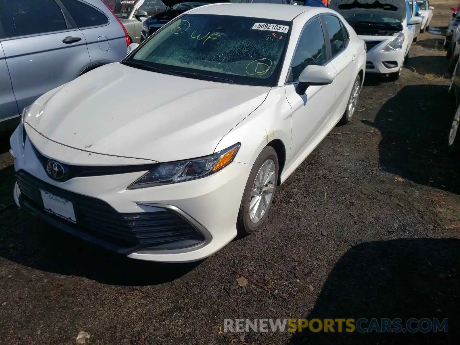 2 Photograph of a damaged car 4T1C11AK3MU555471 TOYOTA CAMRY 2021