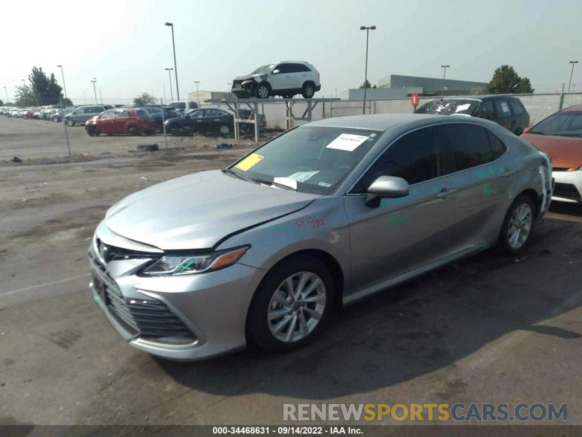 2 Photograph of a damaged car 4T1C11AK3MU593248 TOYOTA CAMRY 2021