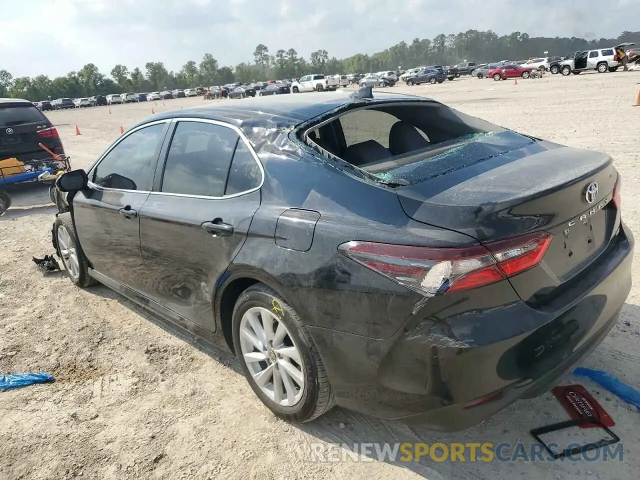 2 Photograph of a damaged car 4T1C11AK3MU593928 TOYOTA CAMRY 2021
