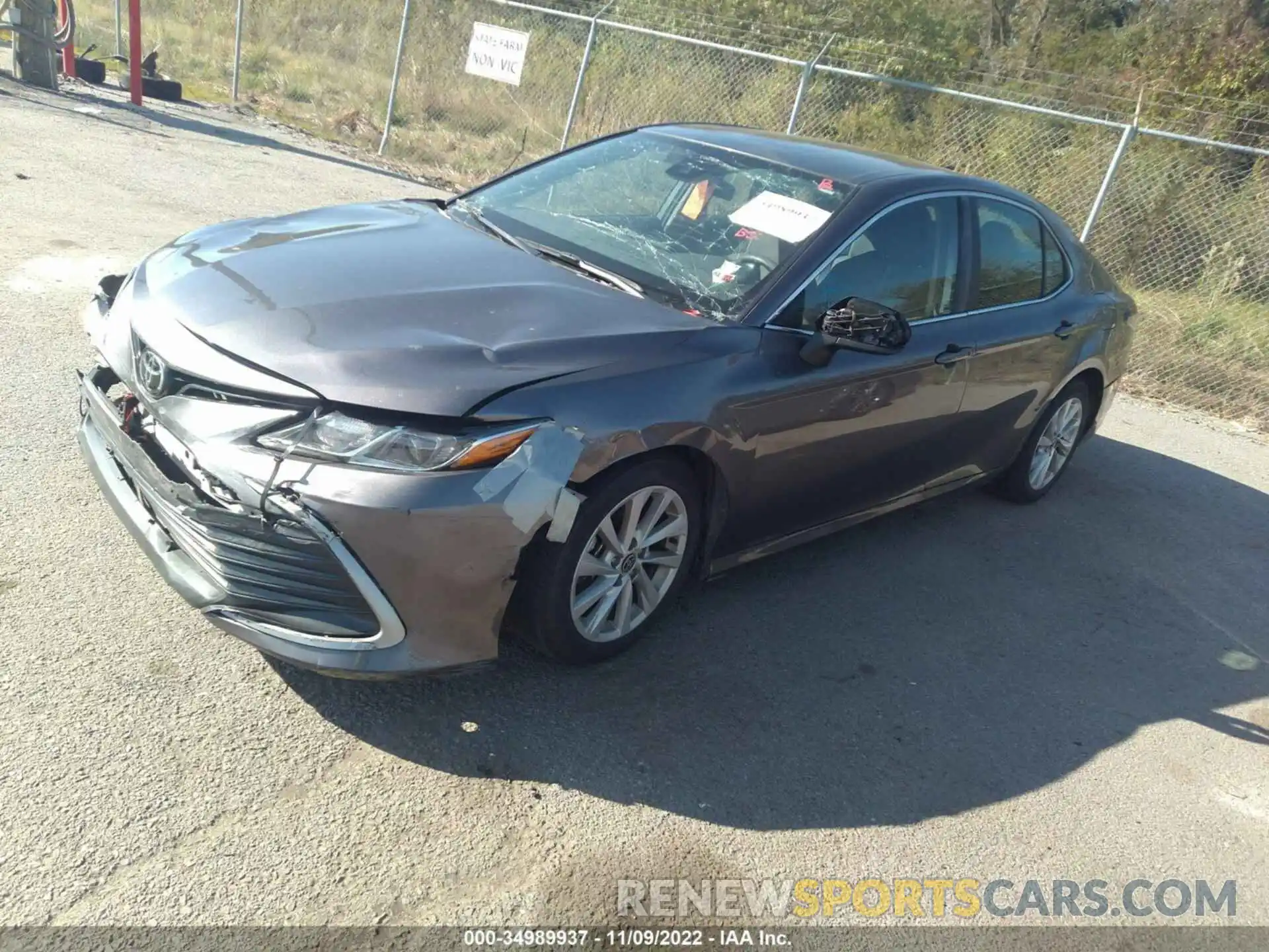 2 Photograph of a damaged car 4T1C11AK4MU443584 TOYOTA CAMRY 2021