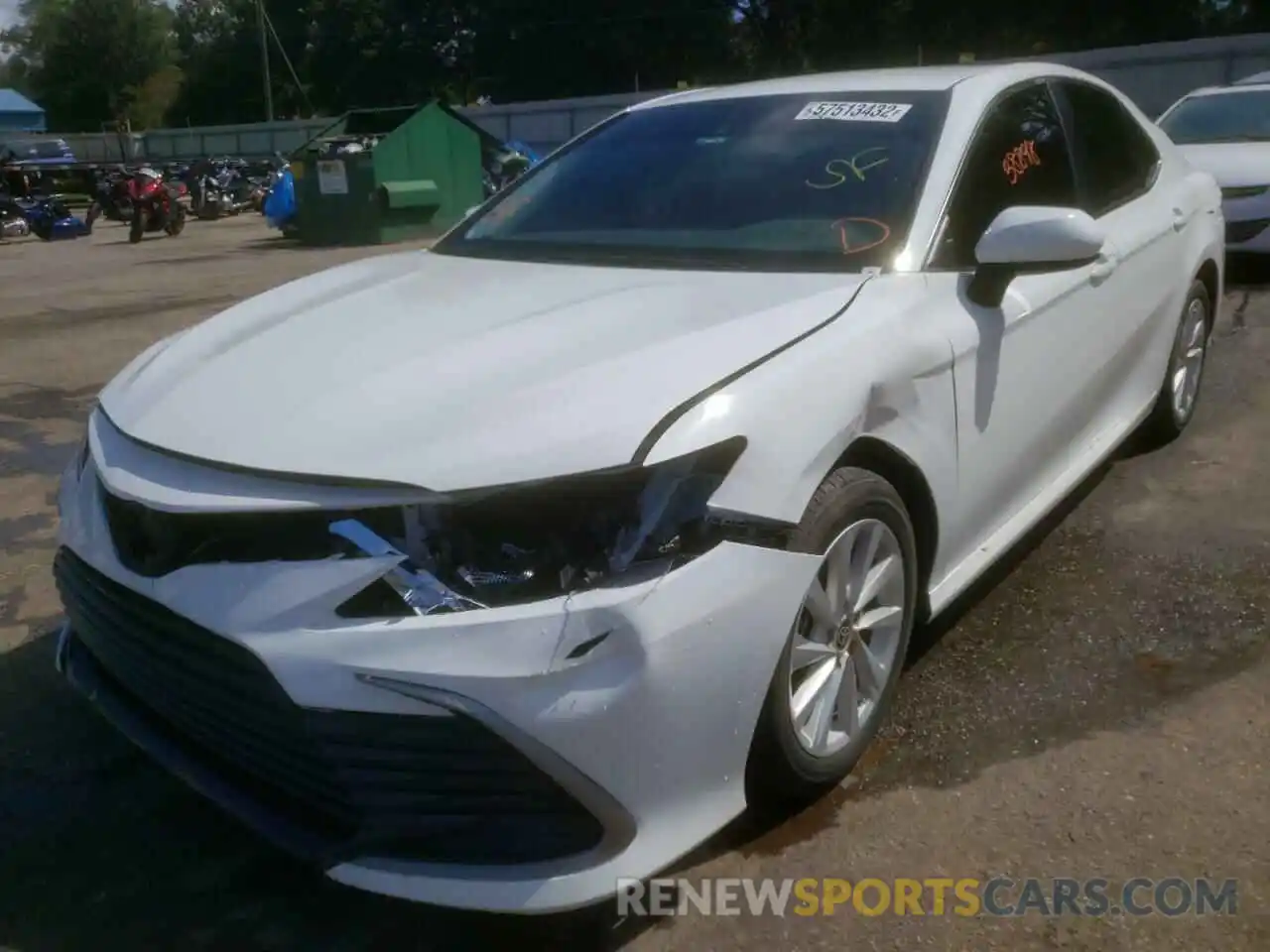 2 Photograph of a damaged car 4T1C11AK5MU494334 TOYOTA CAMRY 2021