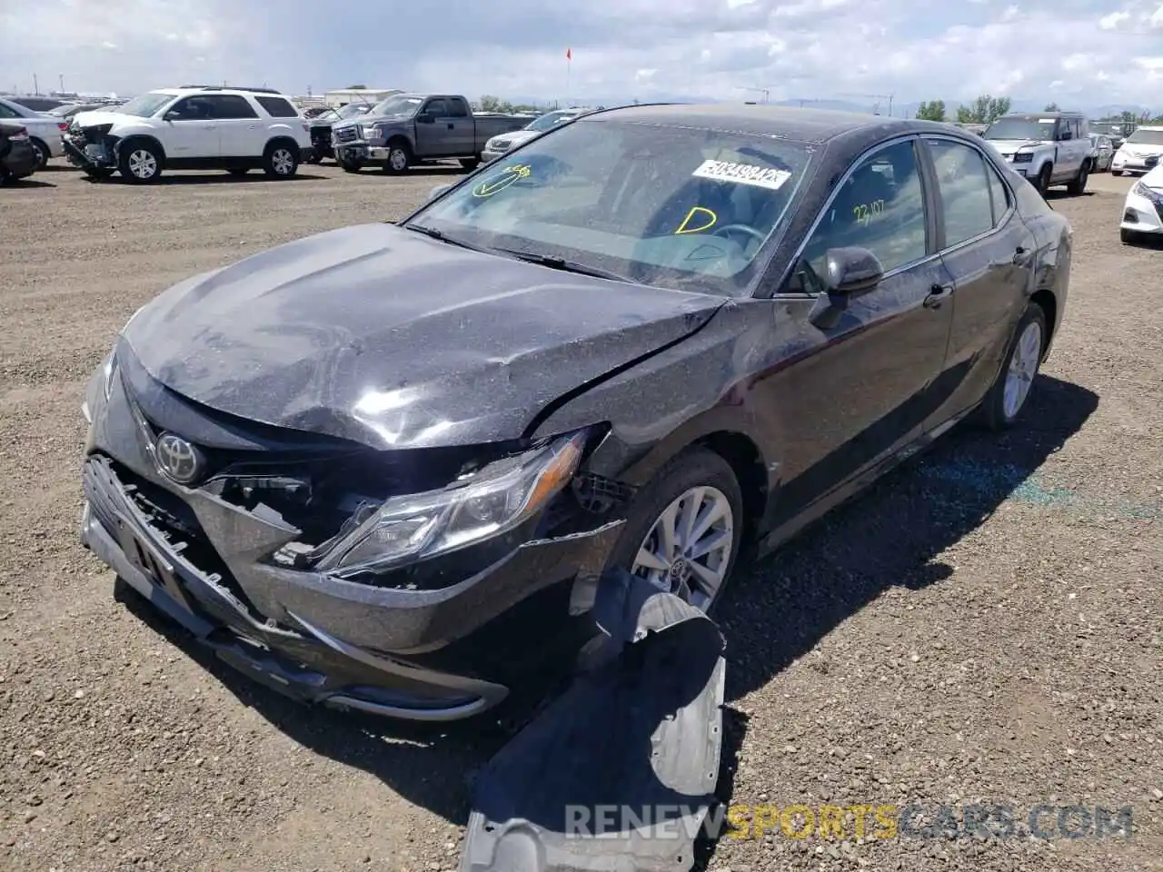 2 Photograph of a damaged car 4T1C11AK6MU584009 TOYOTA CAMRY 2021