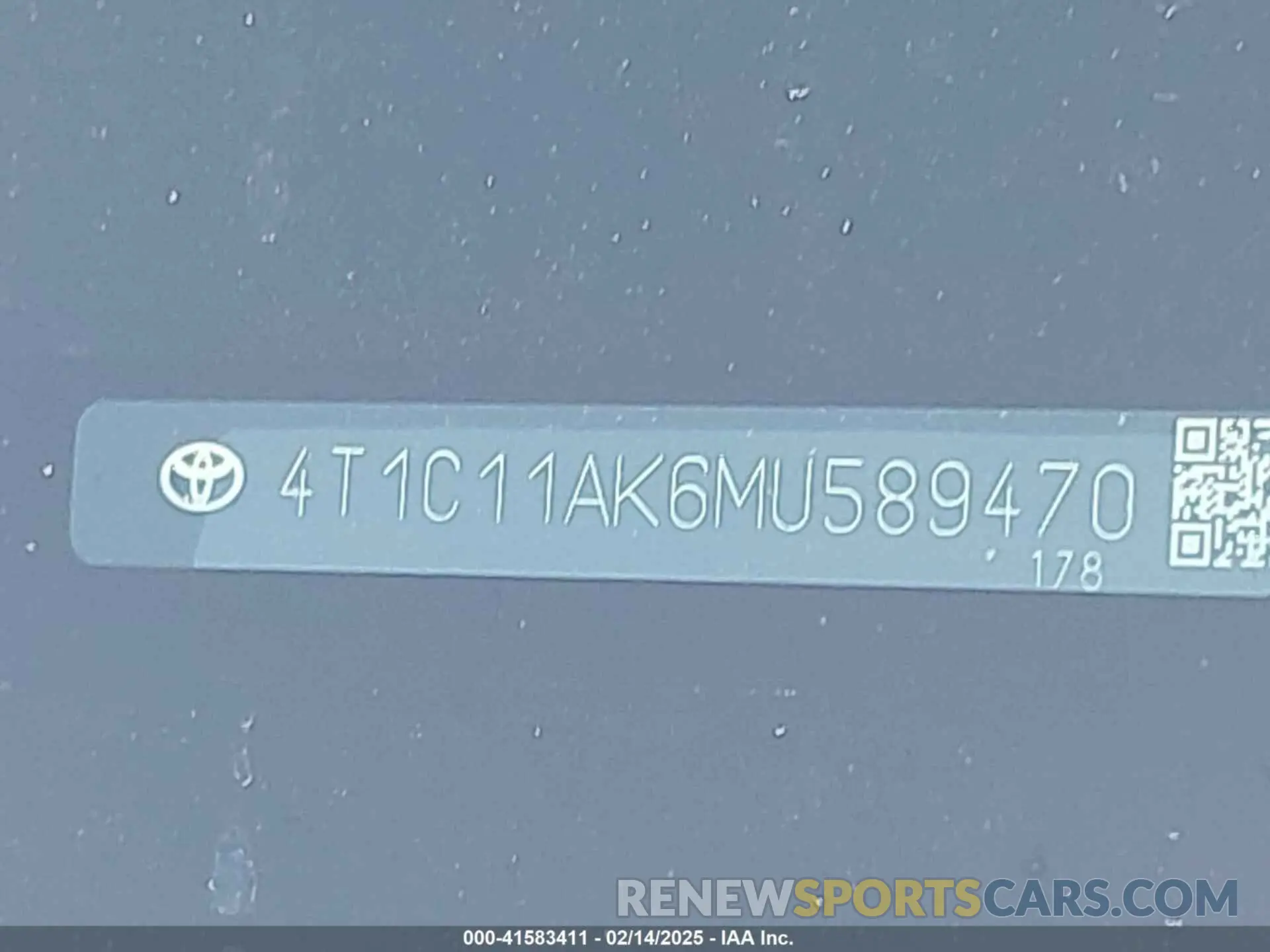 9 Photograph of a damaged car 4T1C11AK6MU589470 TOYOTA CAMRY 2021