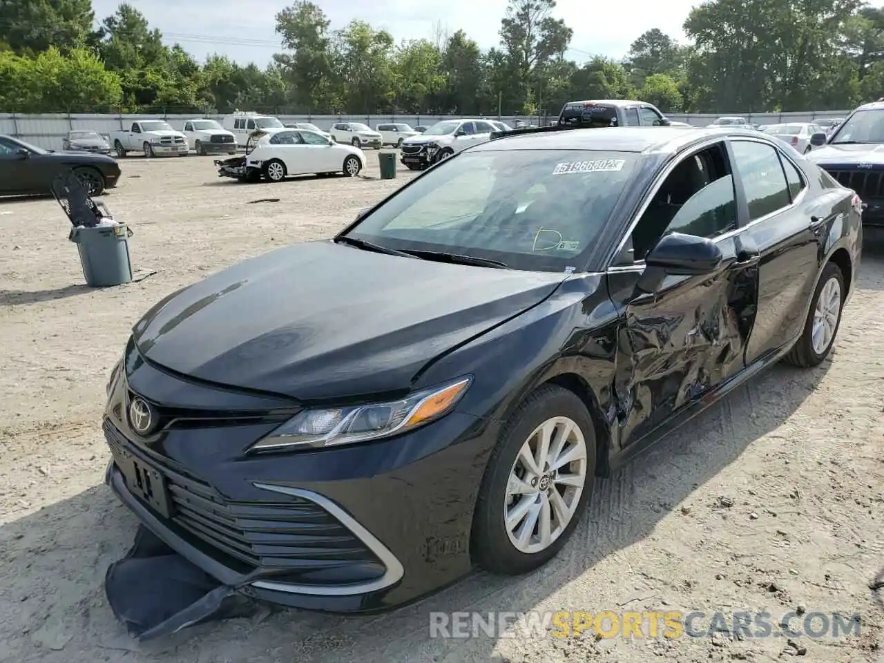 2 Photograph of a damaged car 4T1C11AK6MU601407 TOYOTA CAMRY 2021