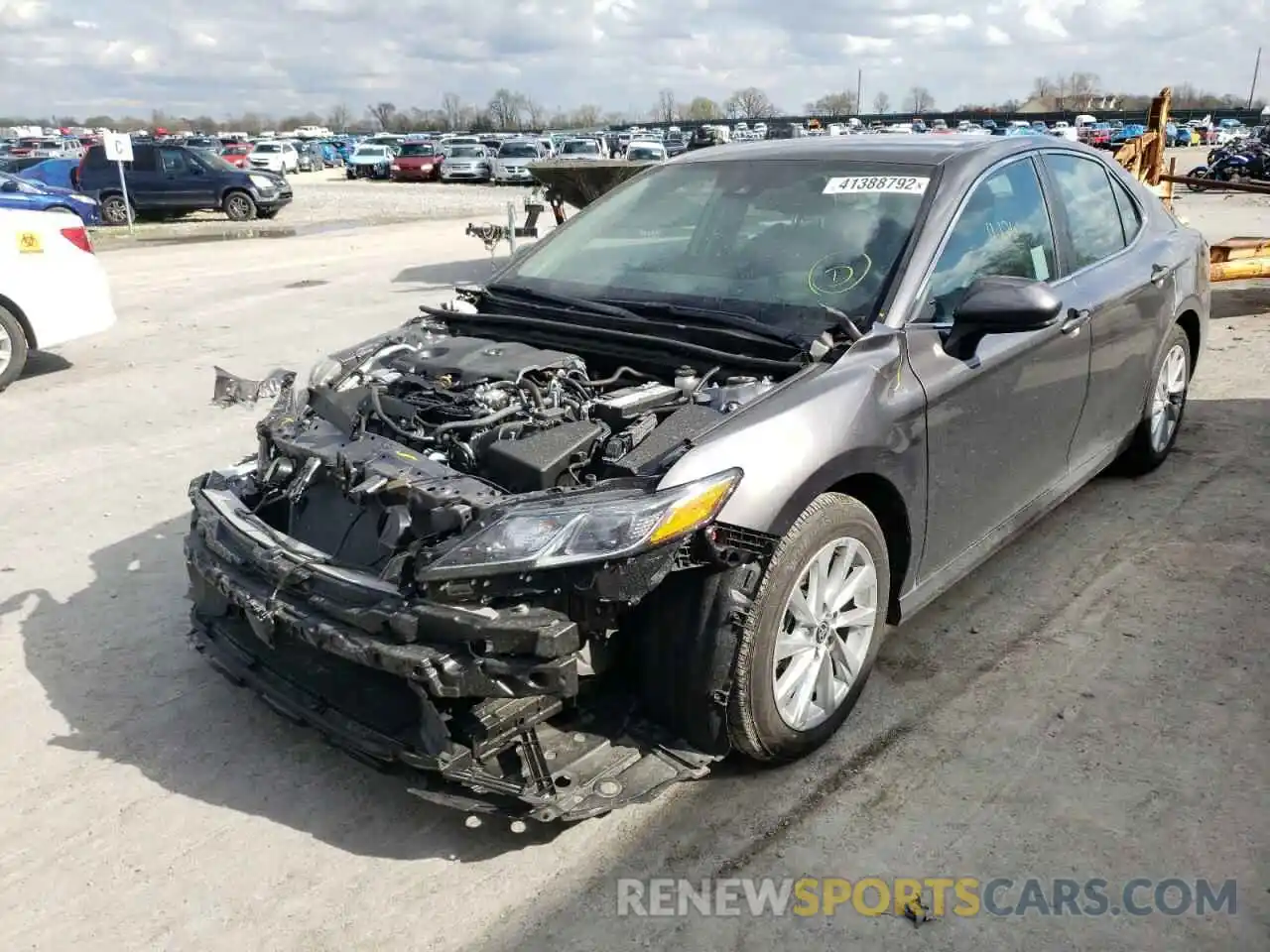 2 Photograph of a damaged car 4T1C11AK7MU437875 TOYOTA CAMRY 2021