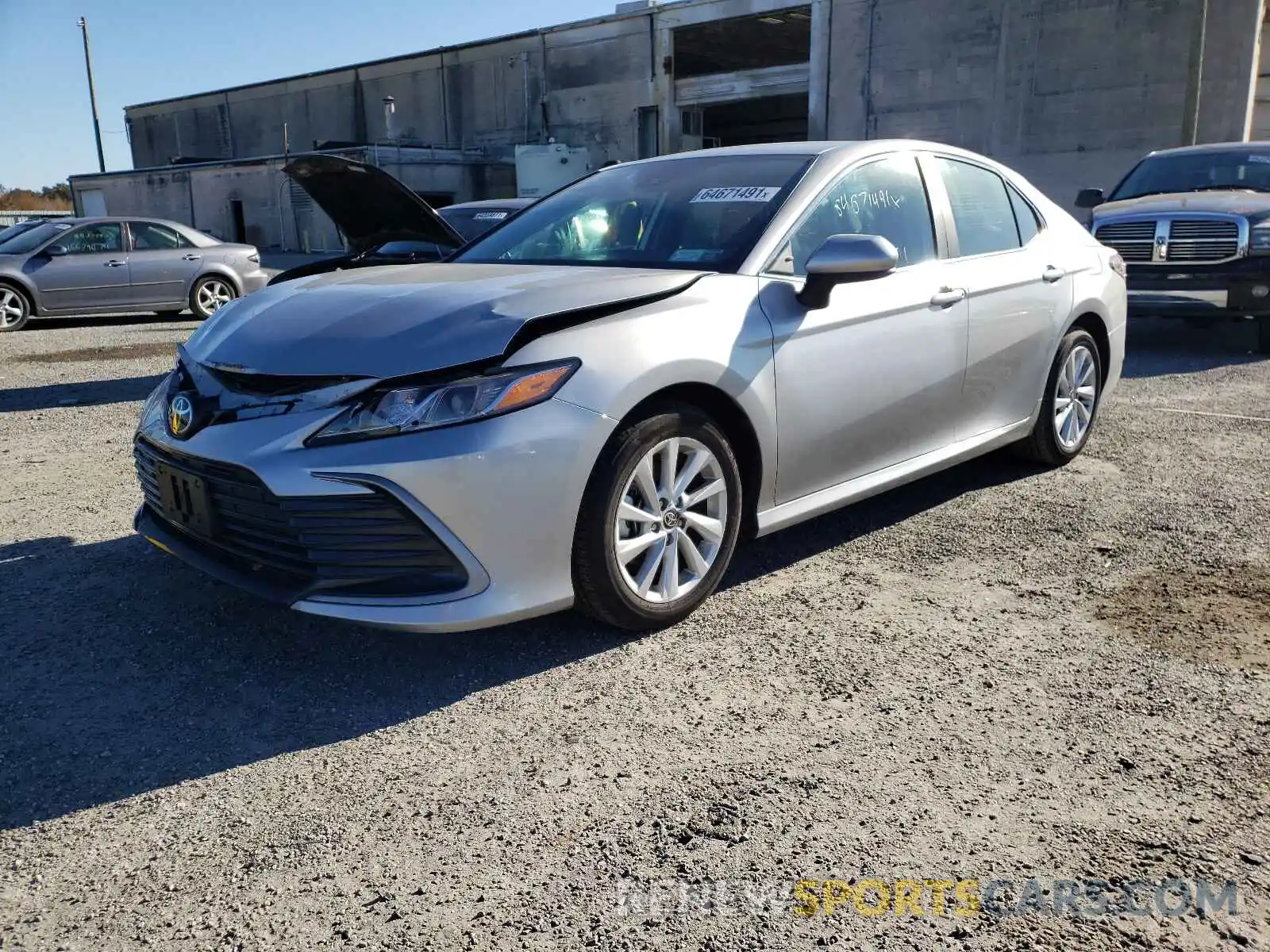 2 Photograph of a damaged car 4T1C11AK7MU453896 TOYOTA CAMRY 2021