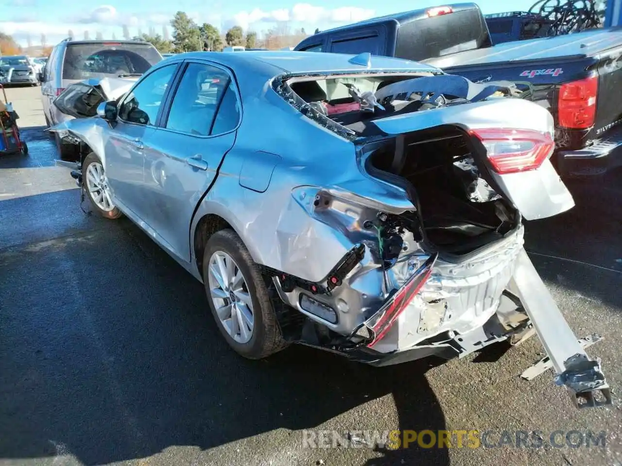 2 Photograph of a damaged car 4T1C11AK7MU582396 TOYOTA CAMRY 2021