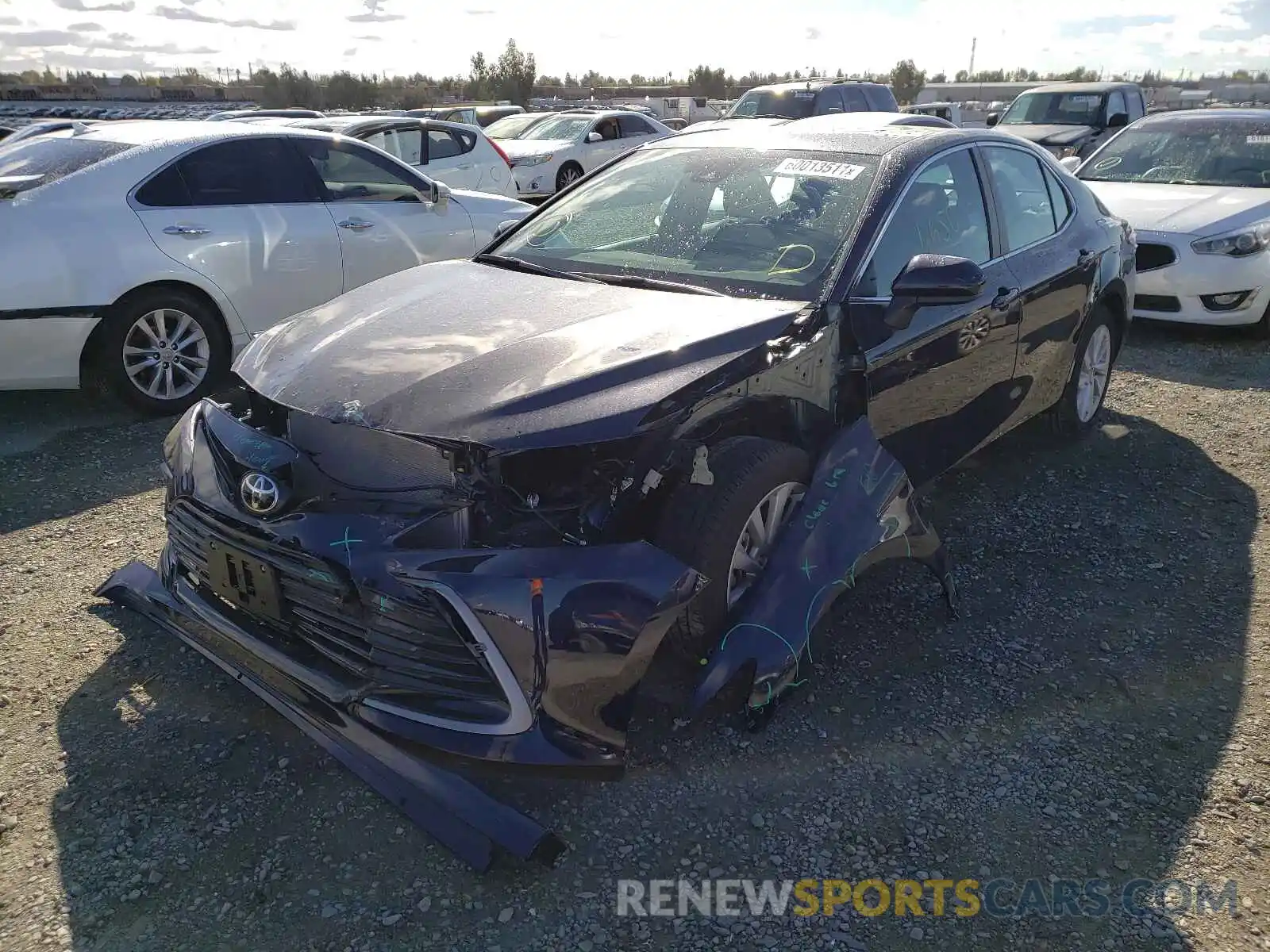 2 Photograph of a damaged car 4T1C11AK7MU612030 TOYOTA CAMRY 2021