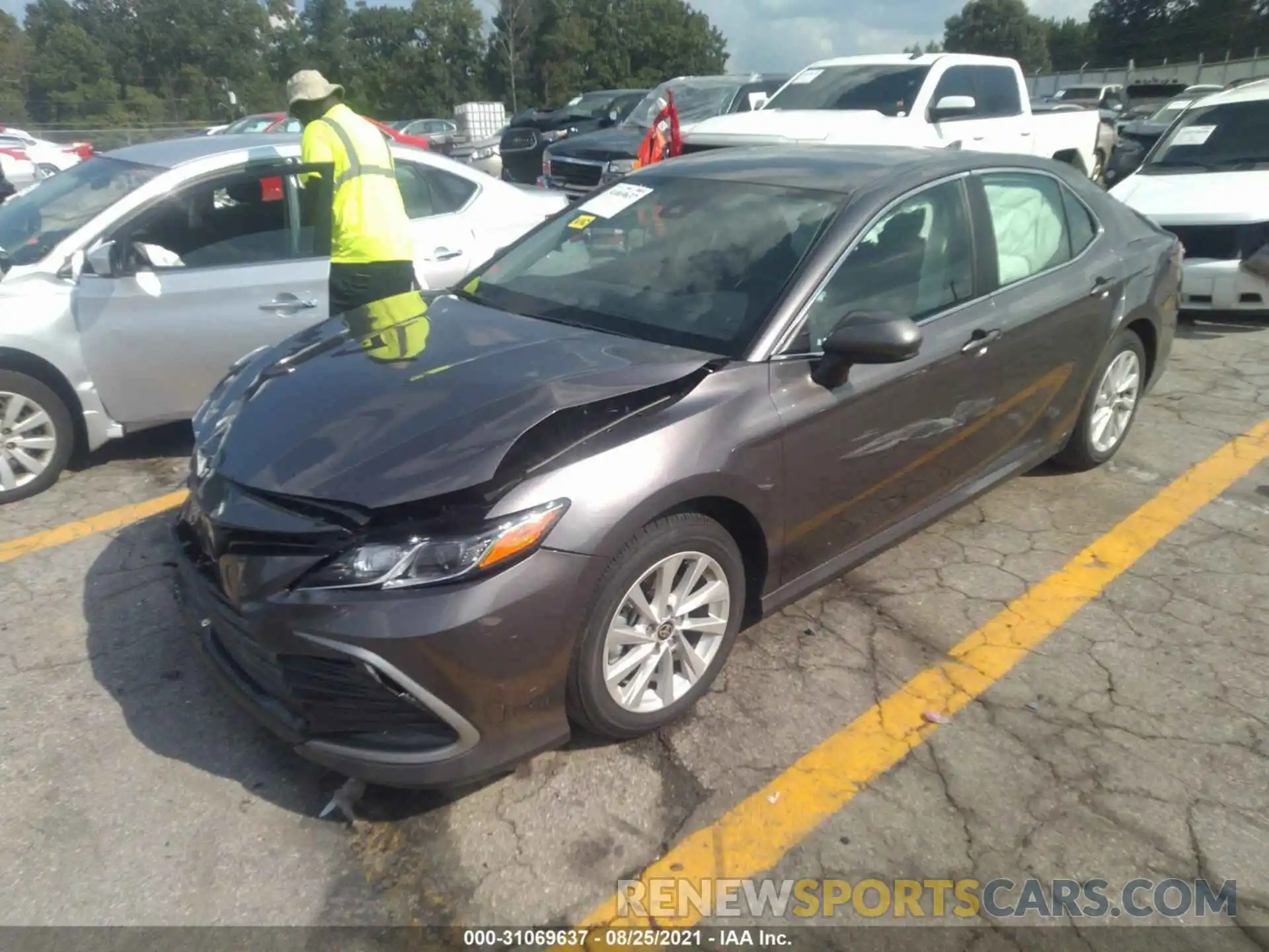 2 Photograph of a damaged car 4T1C11AK8MU489581 TOYOTA CAMRY 2021