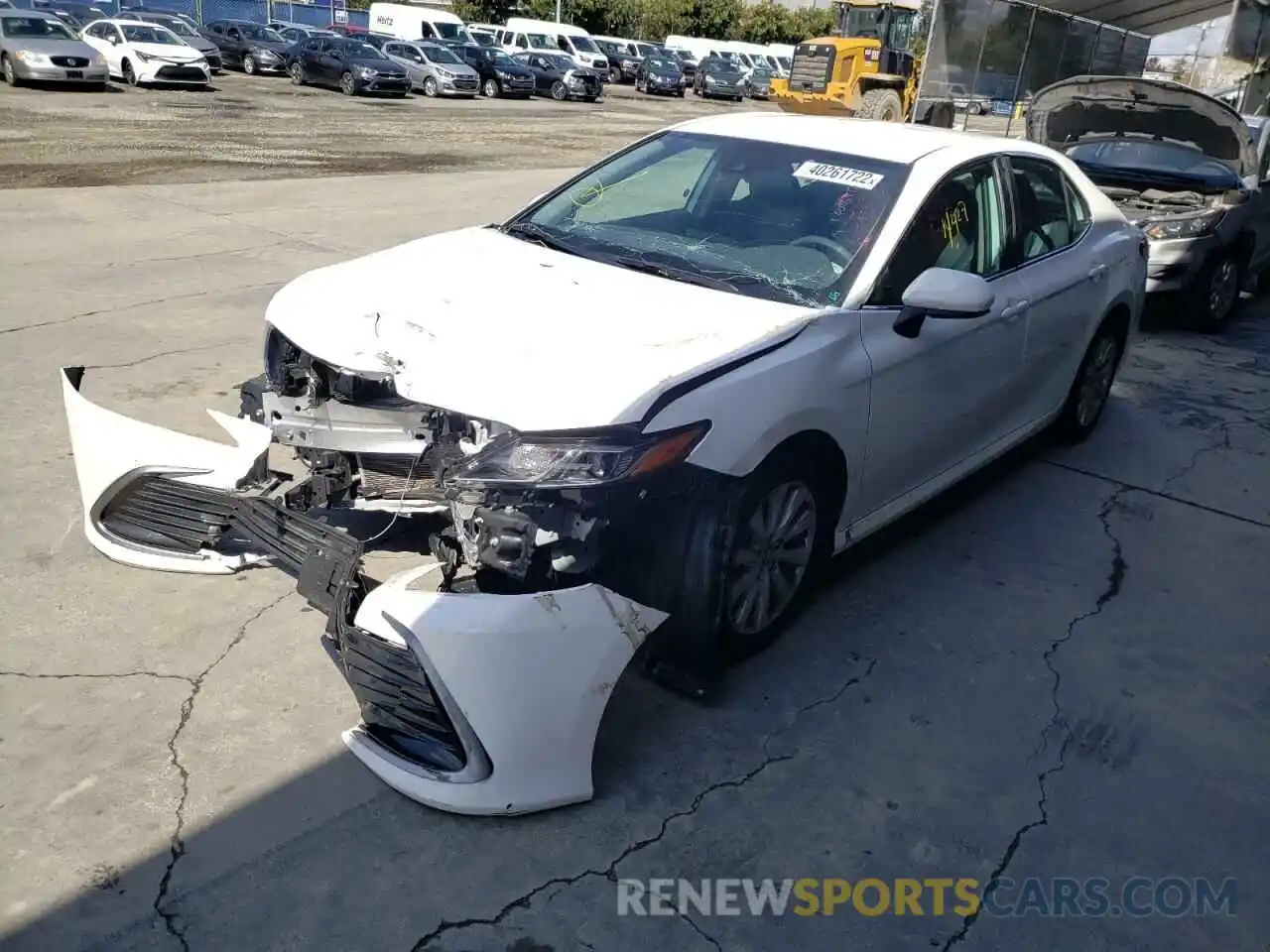 2 Photograph of a damaged car 4T1C11AK8MU593133 TOYOTA CAMRY 2021