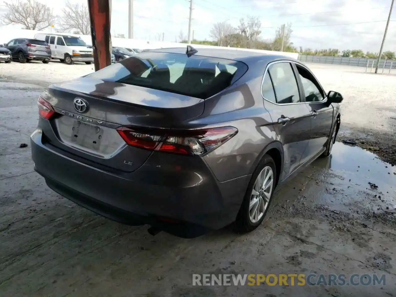 4 Photograph of a damaged car 4T1C11AK9MU454323 TOYOTA CAMRY 2021