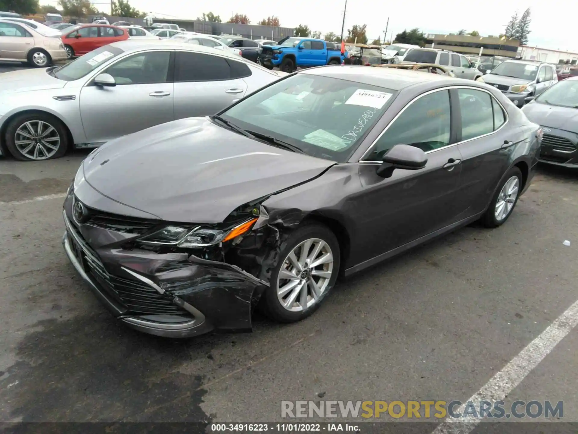 2 Photograph of a damaged car 4T1C11AK9MU589544 TOYOTA CAMRY 2021