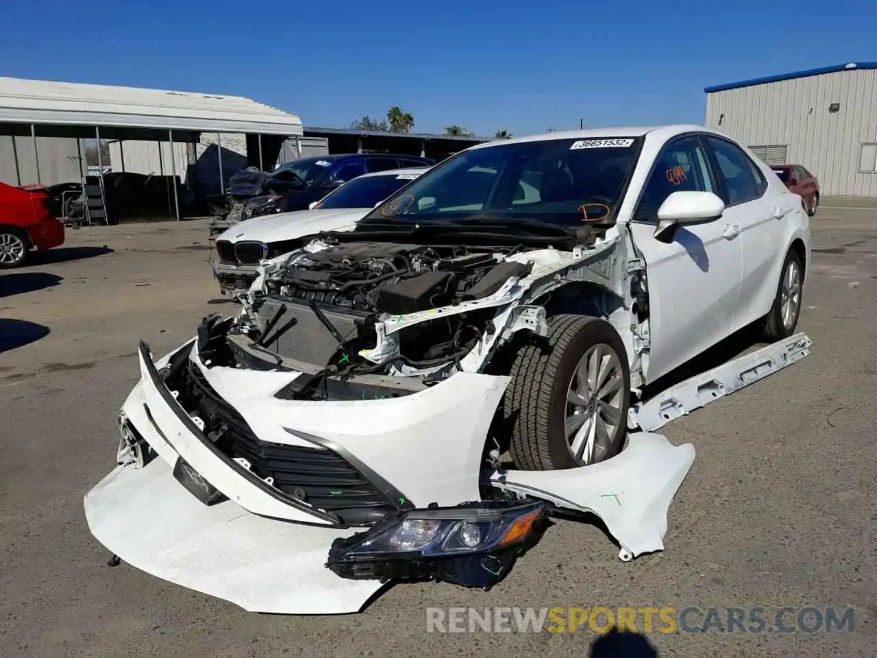 2 Photograph of a damaged car 4T1C11AKXMU423419 TOYOTA CAMRY 2021