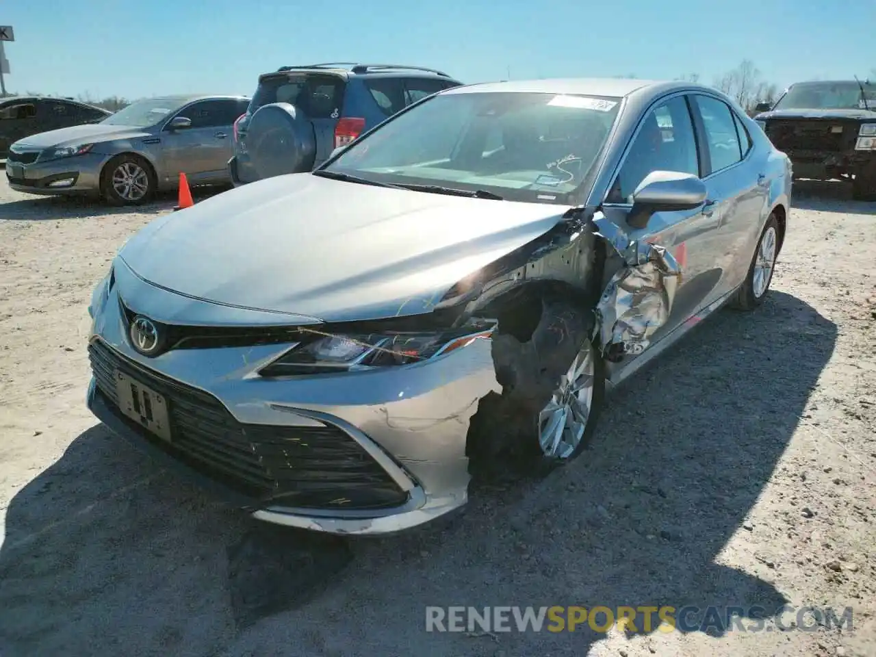 2 Photograph of a damaged car 4T1C11AKXMU442990 TOYOTA CAMRY 2021