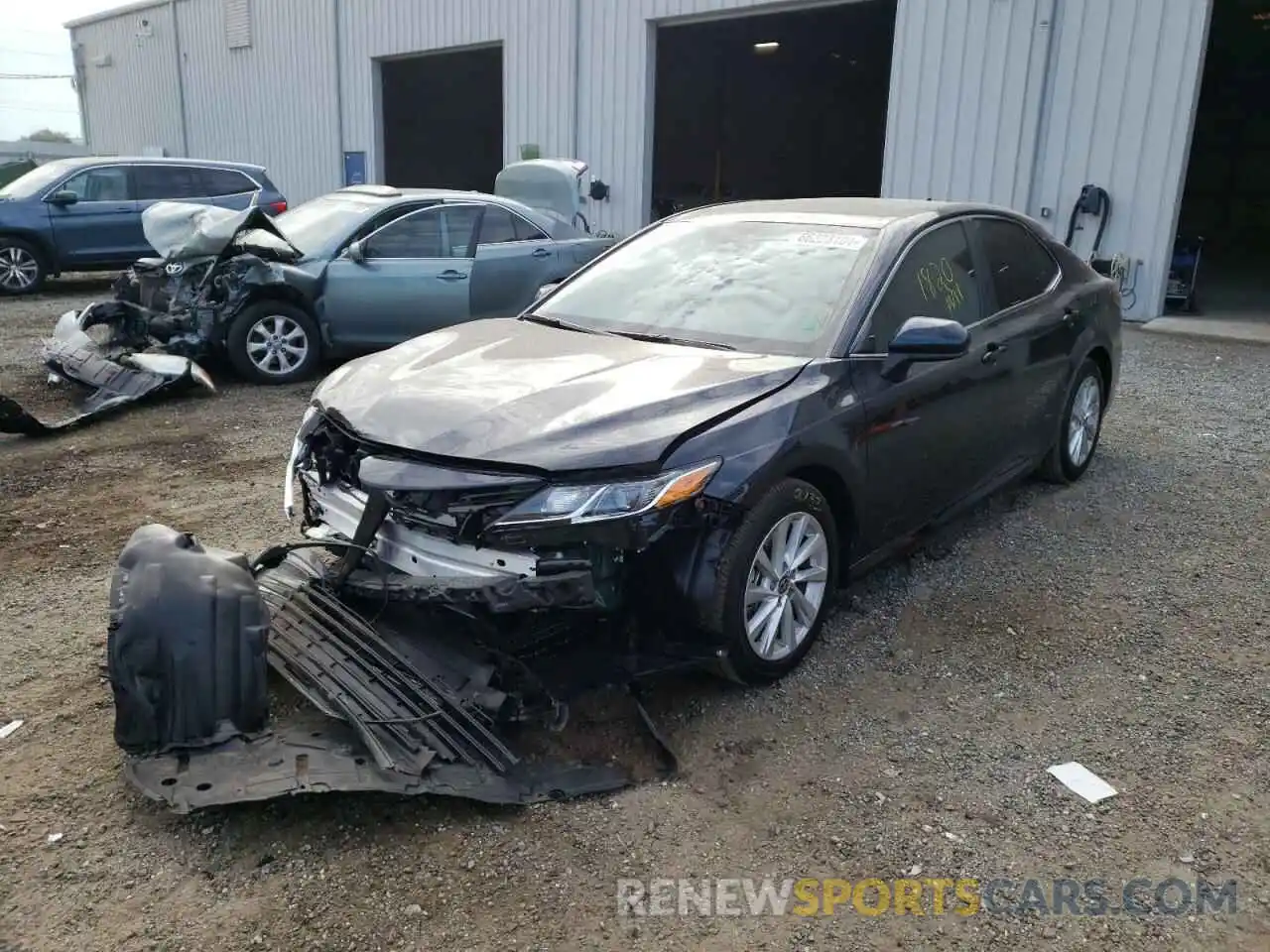 2 Photograph of a damaged car 4T1C11AKXMU492918 TOYOTA CAMRY 2021