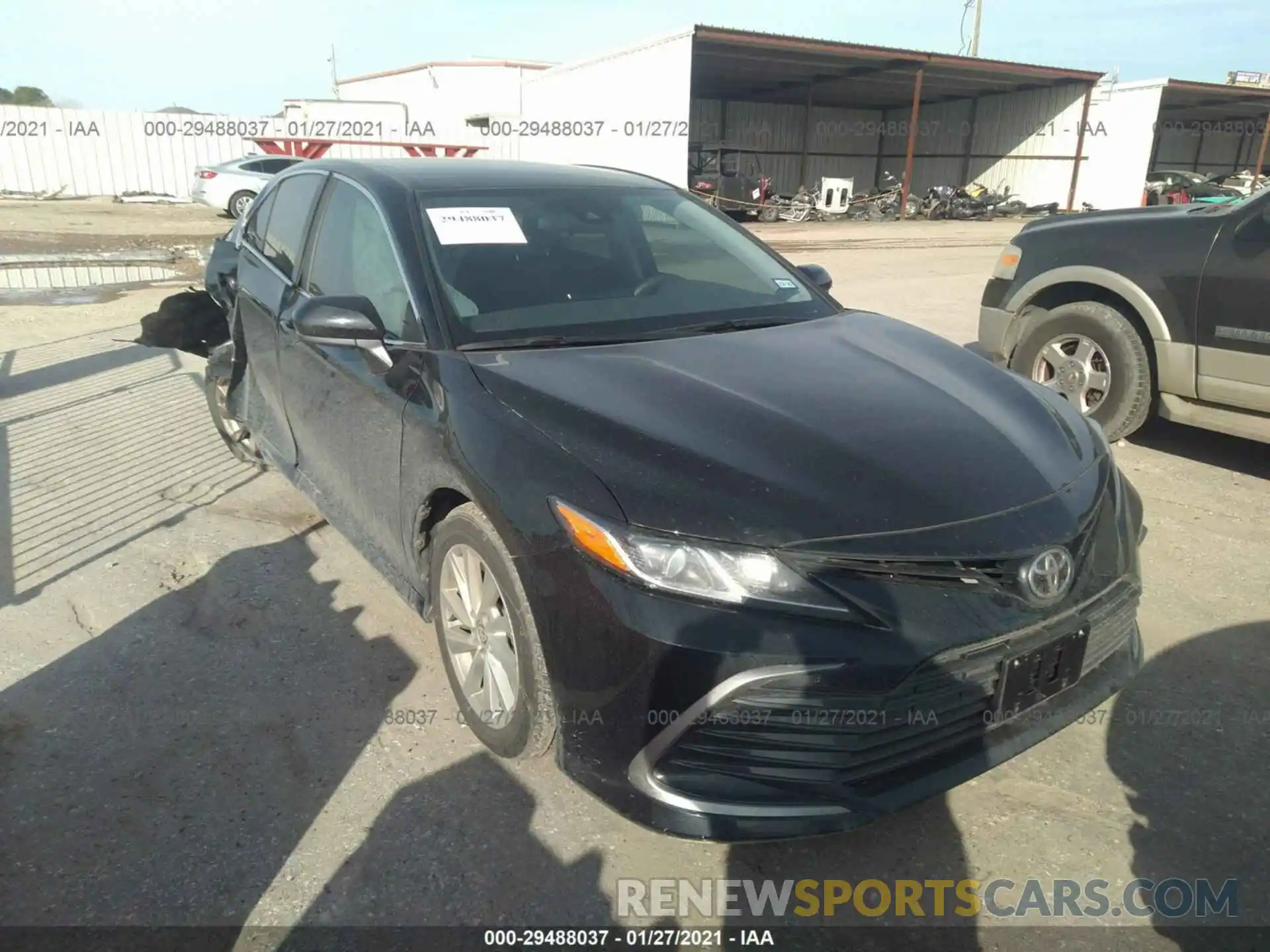 1 Photograph of a damaged car 4T1C11AKXMU513900 TOYOTA CAMRY 2021