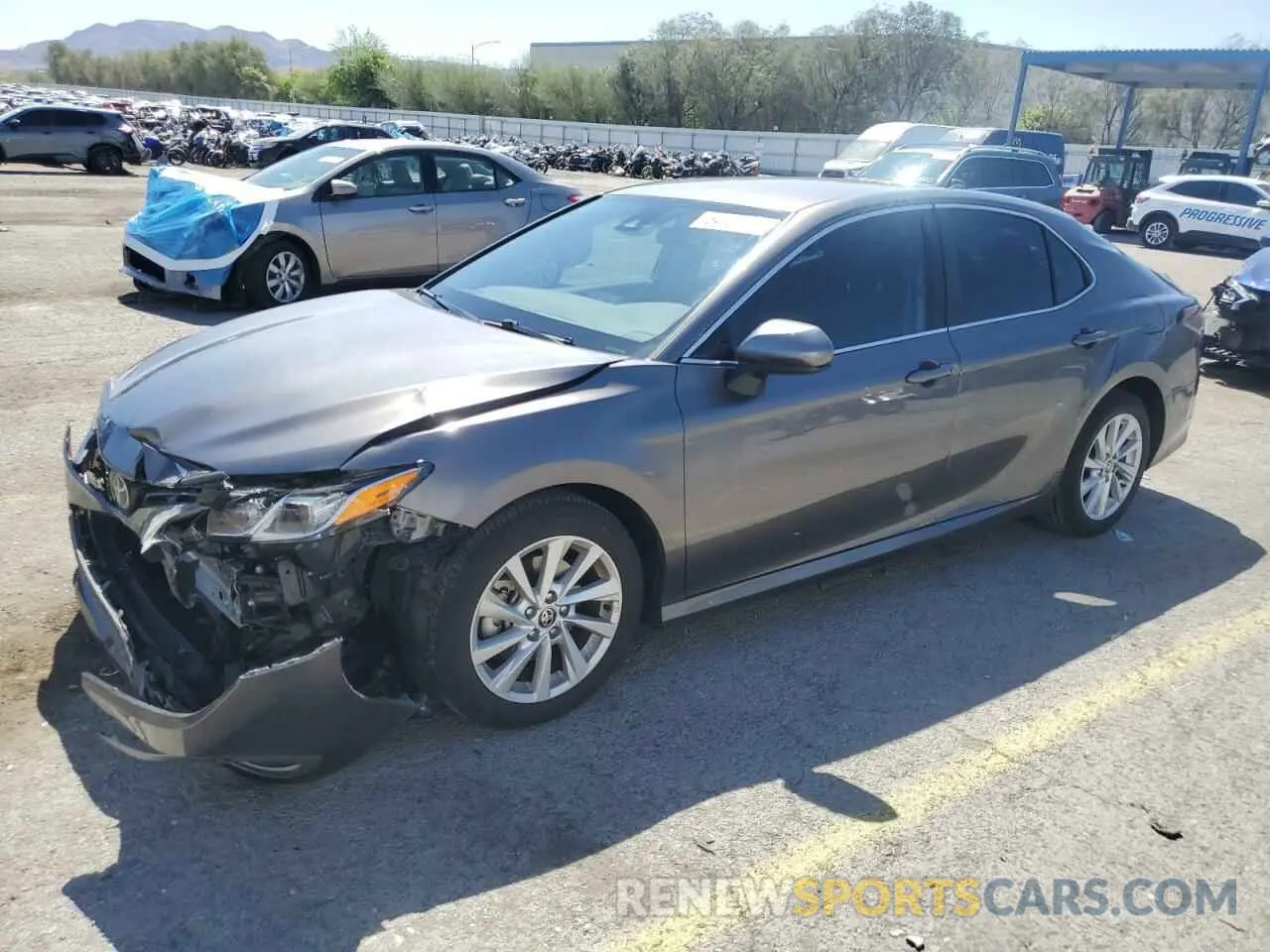 1 Photograph of a damaged car 4T1C11AKXMU519521 TOYOTA CAMRY 2021