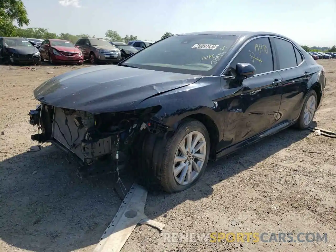 2 Photograph of a damaged car 4T1C11AKXMU529014 TOYOTA CAMRY 2021