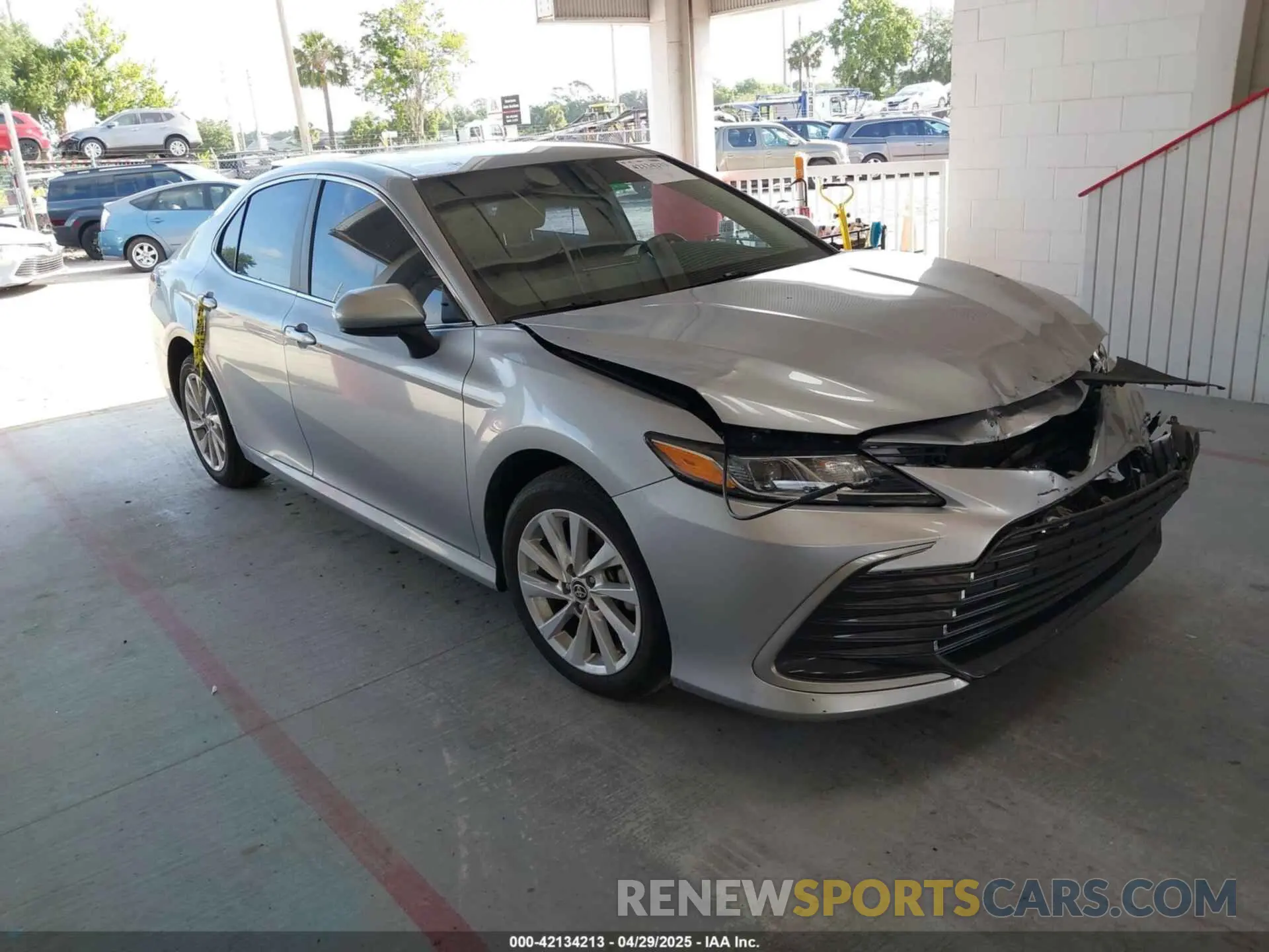 1 Photograph of a damaged car 4T1C11AKXMU569254 TOYOTA CAMRY 2021